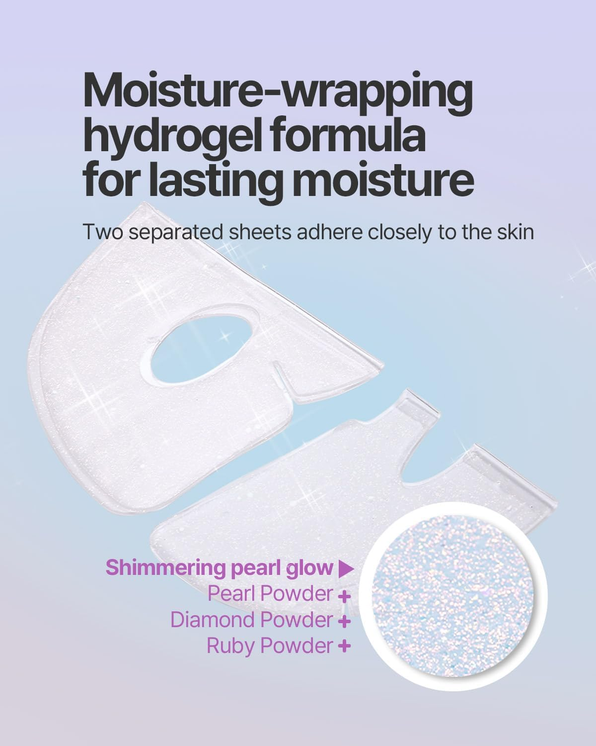 Petitfee Aura Quartz Hydrogel Face Mask Crystal Rose 30G*5Ea - Rose Facial Mask for Radiant Skin with Pearl Protein, Collagen, Hyaluronic Acid image number 4