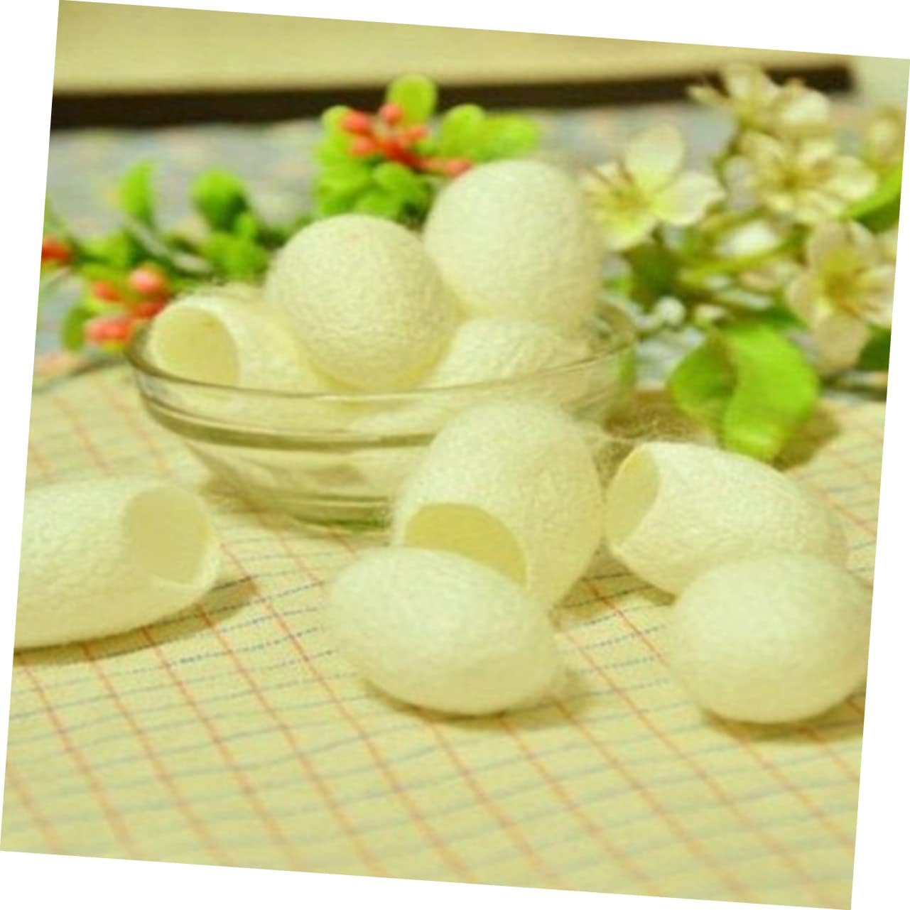 FOMIYES Natural Silk Facial Cleaning Balls 200Pcs for Skin Care Exfoliation and Blackhead Removal Gentle Scrub for Skin Types for Daily Use image number 3