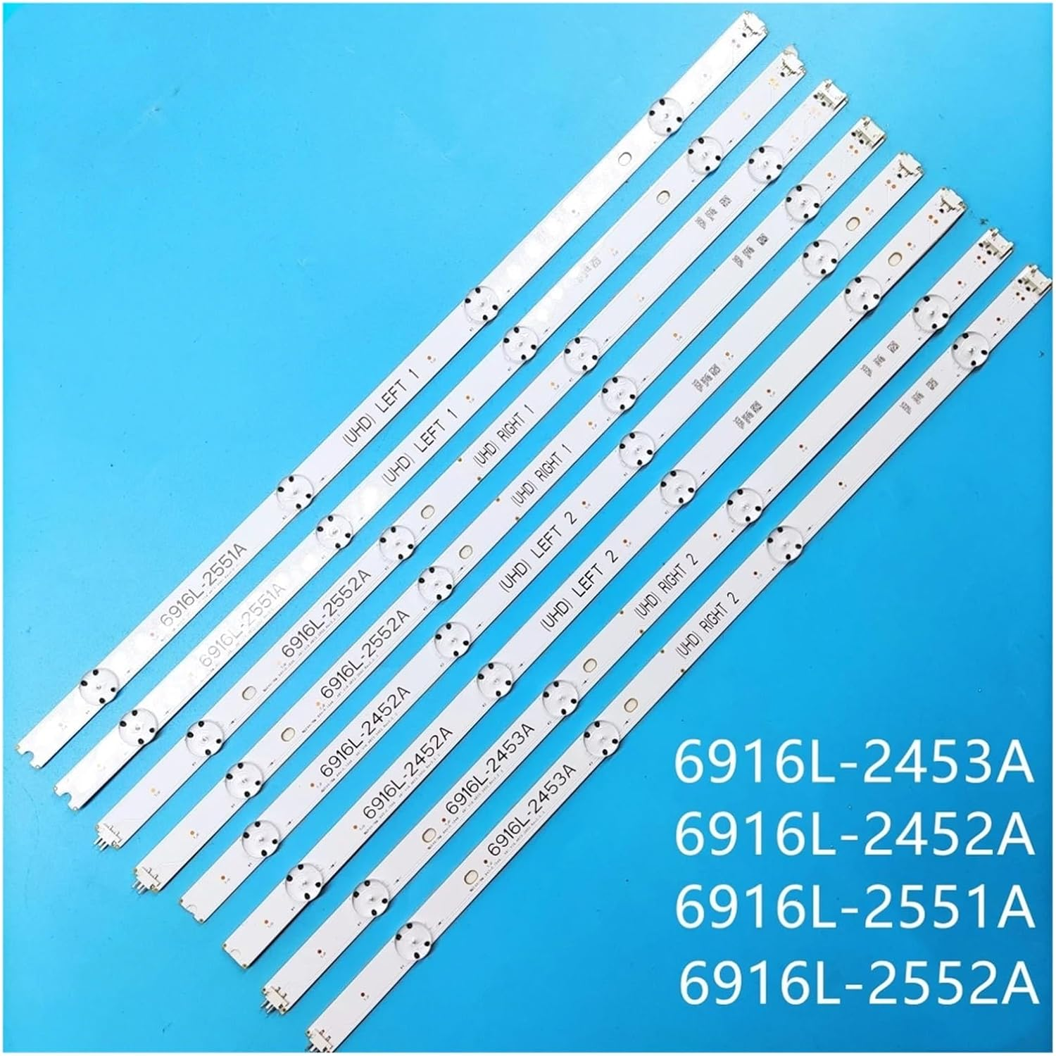 LED Backlight Strip for 49UH656V 49UH668V 49UH6500 49UH650V LC490DGG F.-J M6 M5 6916L-2452A 2453A 6916L-2551A 2552A (Color : 5Lot) - 2Lot image number 4