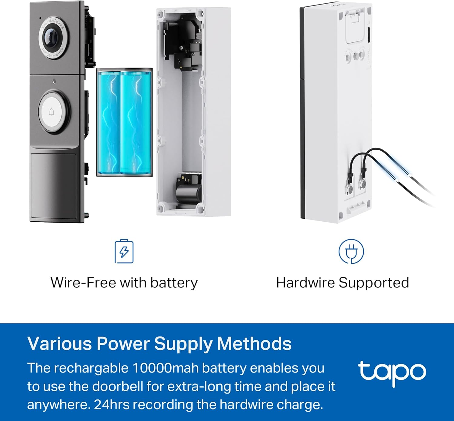 Tapo Tp-Link D235 Wi-Fi Security Camera, 2K HD Resolution, 360 Degree Rotation with Tilt, Color Night Vision, Two-Way Audio, Motion Detection, IP65 Waterproof image number 1