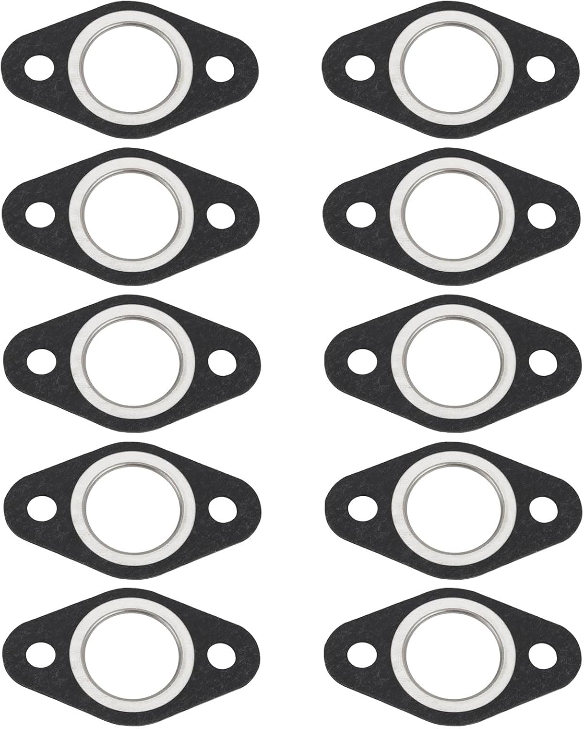 OTOTEC 10Pcs Exhaust Manifold Gasket 25Mm ID Muffler Noise Reduction Seal Gasket Compatible with 50Cc 2-Stroke Scooters Motorcycles Compatible with MBK Booster image number 6