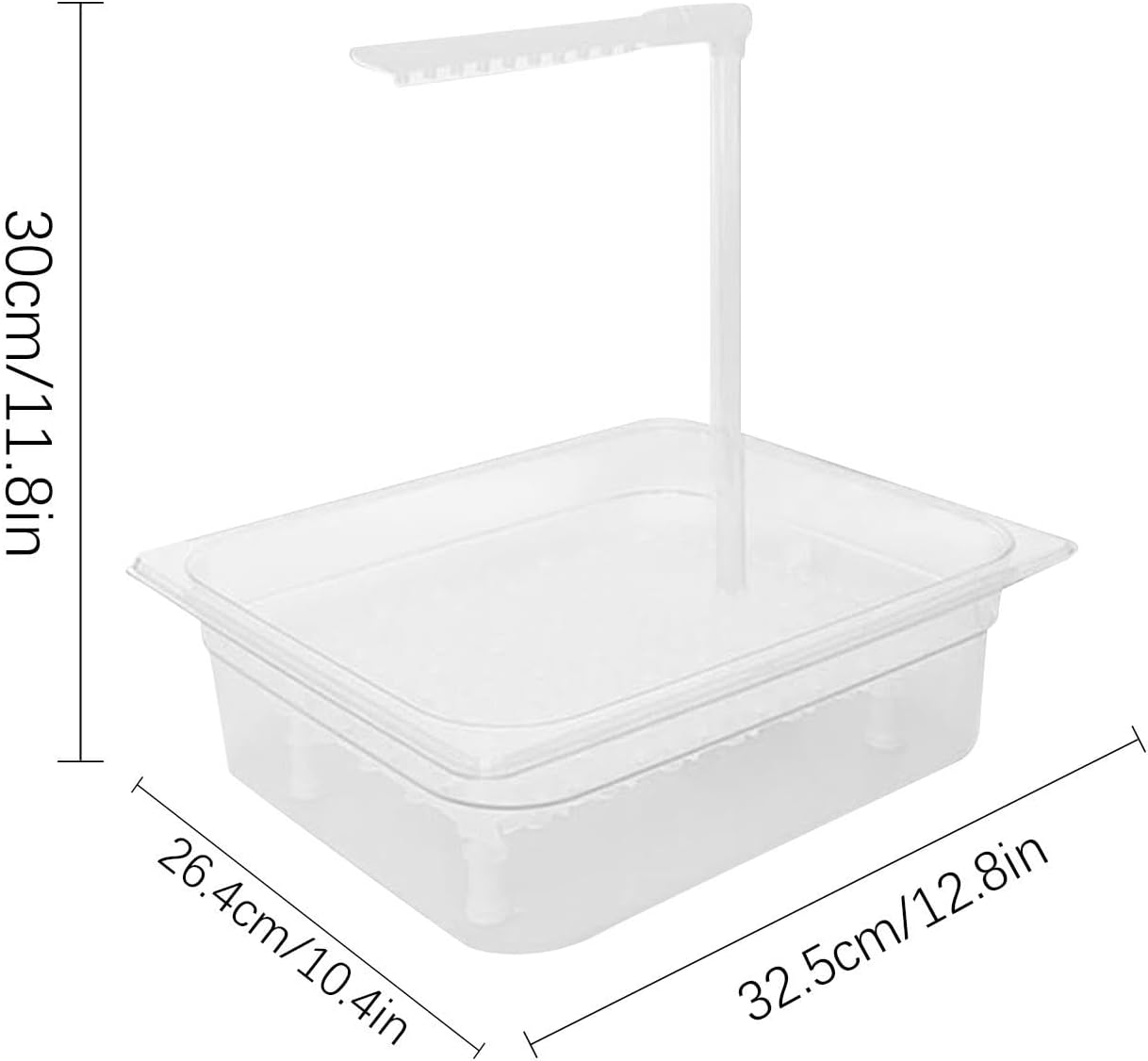 Dreuhuing Bath Tub for Bird Parrot, Multipurpose Bird Bathtub with Multiple Faucets, Bird Automatic Bathtub, Parrot Automatic Bathtub, Fountain Shower for Budgie Bath, Parrot Bath Box for Cage image number 4