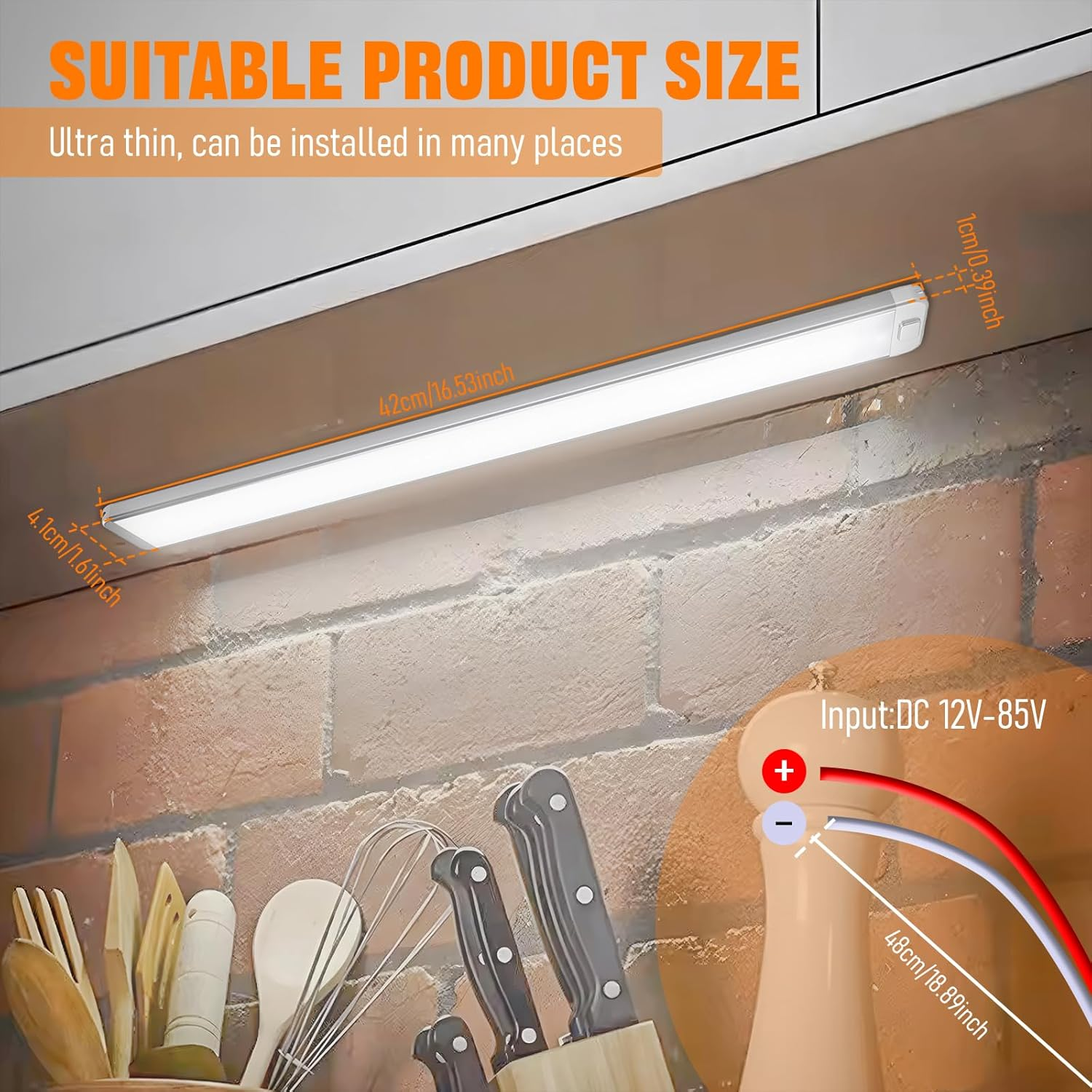 Chelhead 228 Leds Strip LED 2000LM LED Lamp 12 V 10 W 12 V Light Strip with On/Off Switch 42 Cm 6000 K Lamps Caravan Compatible with Car RV Truck Boat Pack of 2 (4) image number 5