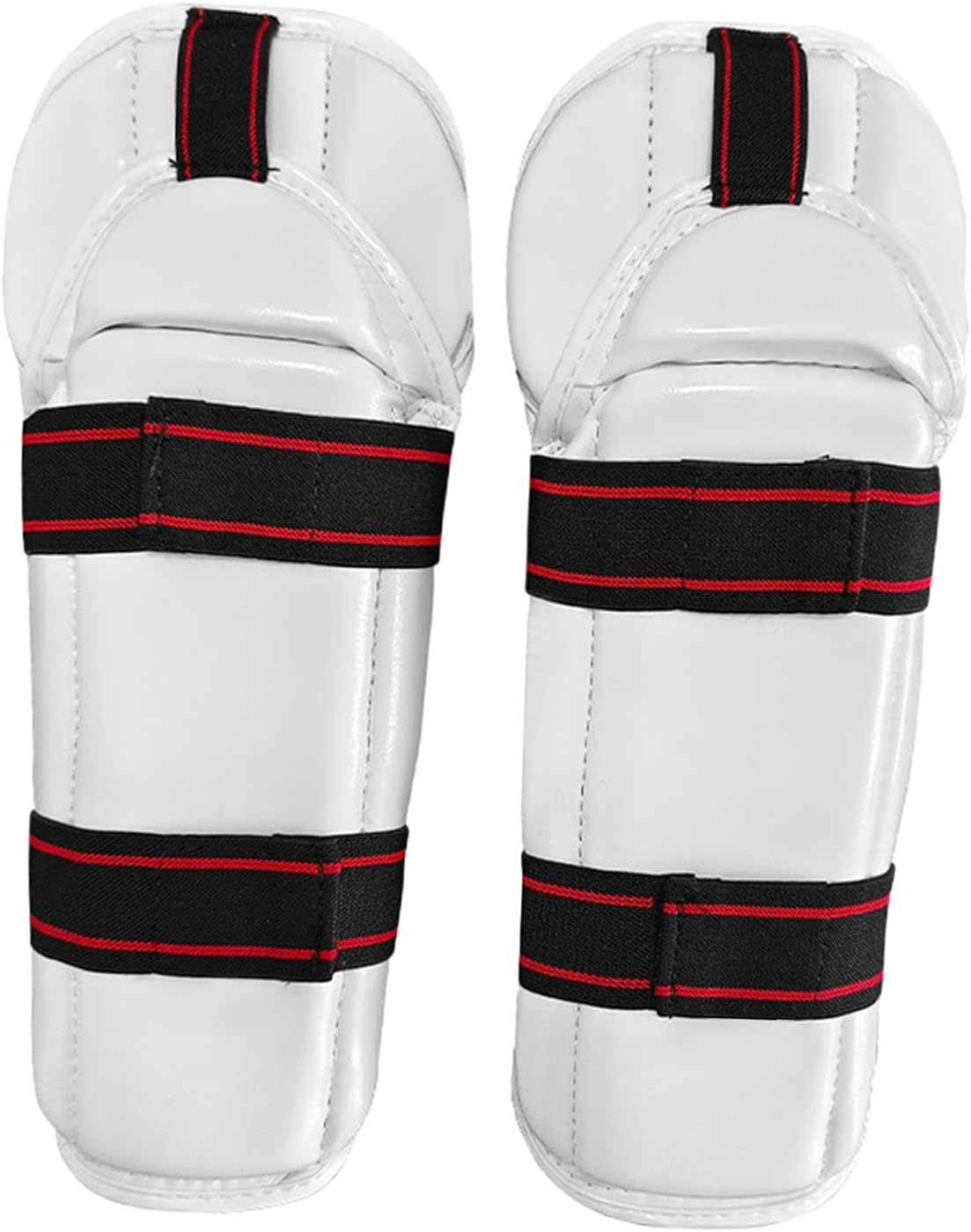 Taekwondo Shin Protector Taekwondo Arm Shin Guards, Elastic Strap Padded Protective Gear for Martial Arts Sports Adult Kids image number 1