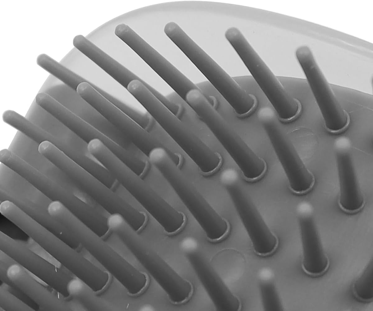 Sarini 2 Pcs Cat Self Groomer, Cat Soft Wall Corner Massage Comb, Pet Grooming Massage Scratcher Comb for Long Short Fur Cats (Grey)