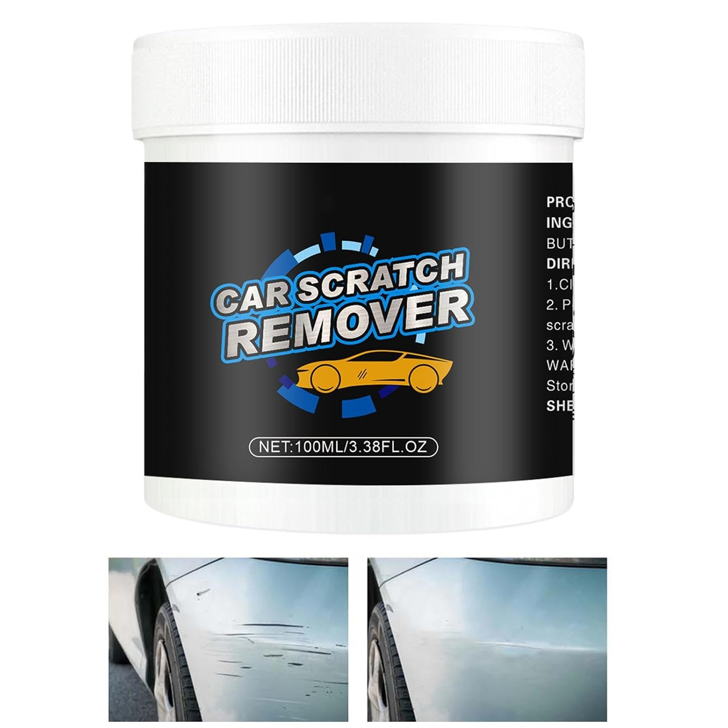 Scratch Remover for Vehicles | Auto Paint Polish Repair Cream - 100Ml Car Scratch Removal, Scratch Repair for Car, Scratch Repair Paste Buffing Compound for Car Paint Restorer image number 2