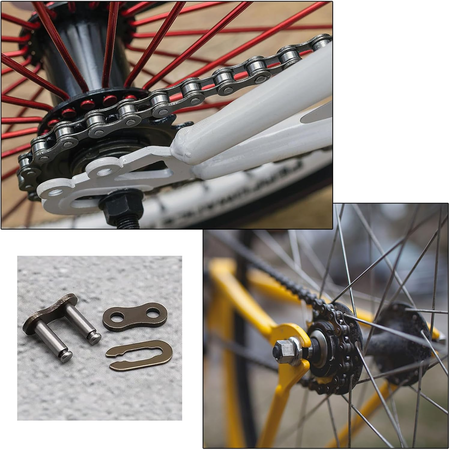 20PCS Motorcycle 25H Chain Master Link Chain Connecting Link Steel Chain Link Roller Chain Connecting Links Replacement Repair Parts image number 1