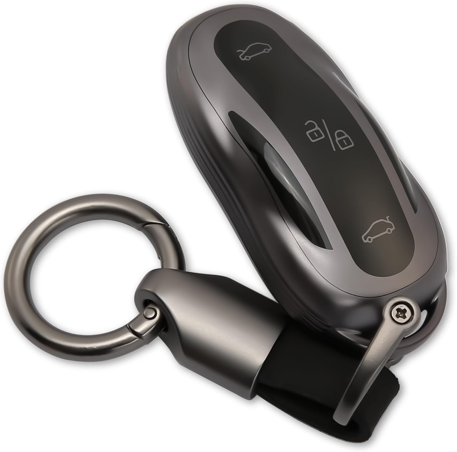 WNILIAN for Tesla Key Fob Cover TPU Key Case with Keychain Protection Accessories Compatible with Tesla Model 3/Y/S Smart Key