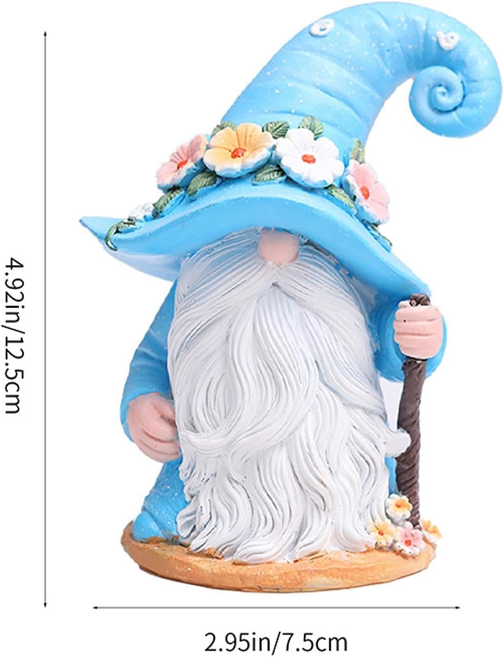Gnomes Decorations for Home, Coffee Shop Counter Resin Decor, Handmade Faceless Whitebeard Dwarf Farmhouse Figurine Gnome for Home Kitchen Coffee Station Table Shelf image number 2