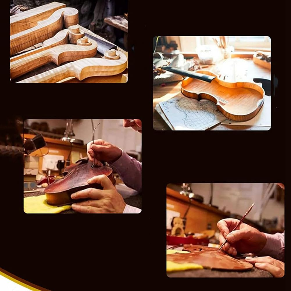 Lyaciomn Violin 1/2 Violin,Music Instruments for Adults Child Violin, with Hard Case, Bow,Great for Beginner Easy Install image number 6