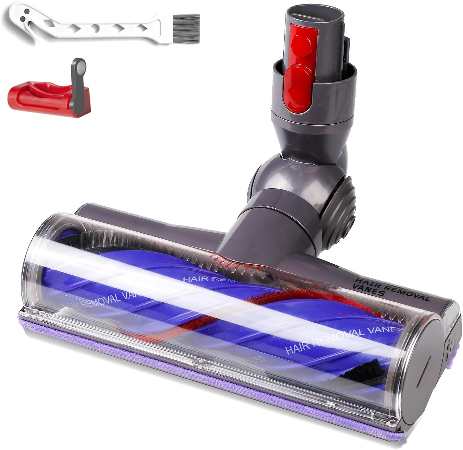 Upgrade Anti-Tangle Replacement Vacuum Head Compatible with Dyson V7,V8, Cyclone V10,V11,V15 Cordless Vacuum Cleaners, Suitable for Carpets,Rugs,Hardwood Floor image number 5