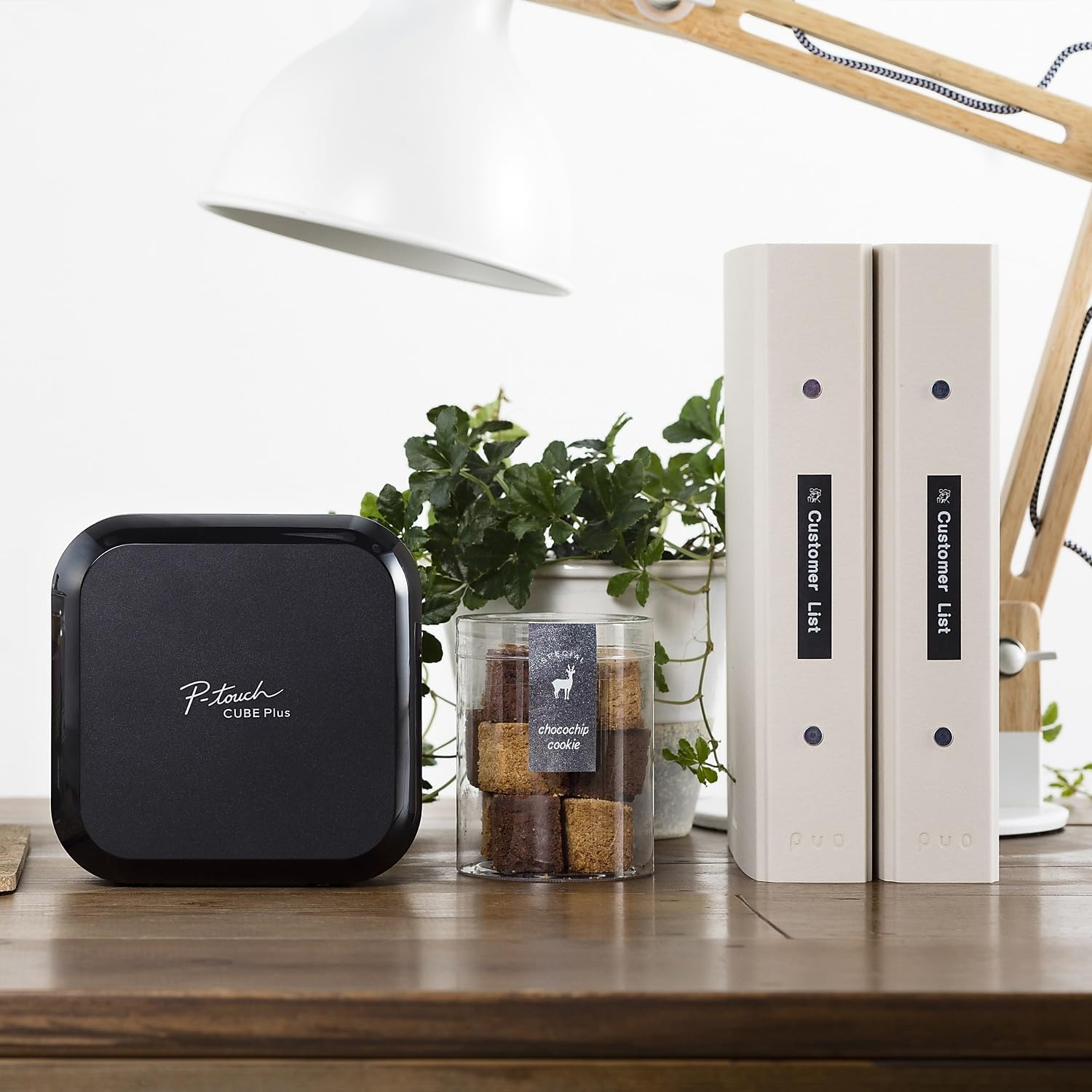 Brother P-Touch Cube plus Bluetooth Label Maker (PT-P710BT), White image number 2