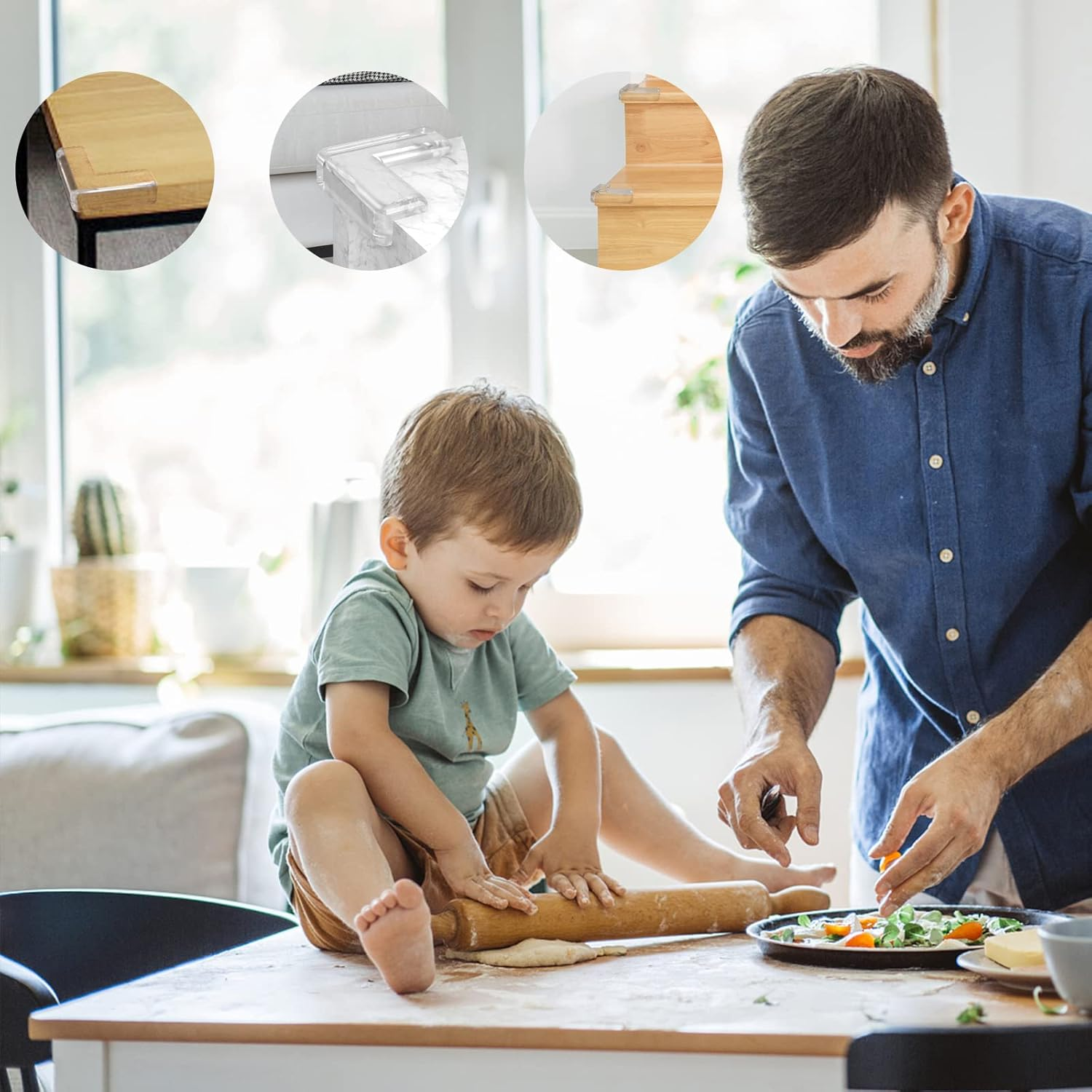 10 PCS Corner Protectors for Baby, Baby Proof Table Corner Protectors for Baby, Furniture Corner Guard and Edge Safety Bumper for Table Edges or Sharp Corners Baby Proofing Injury image number 6