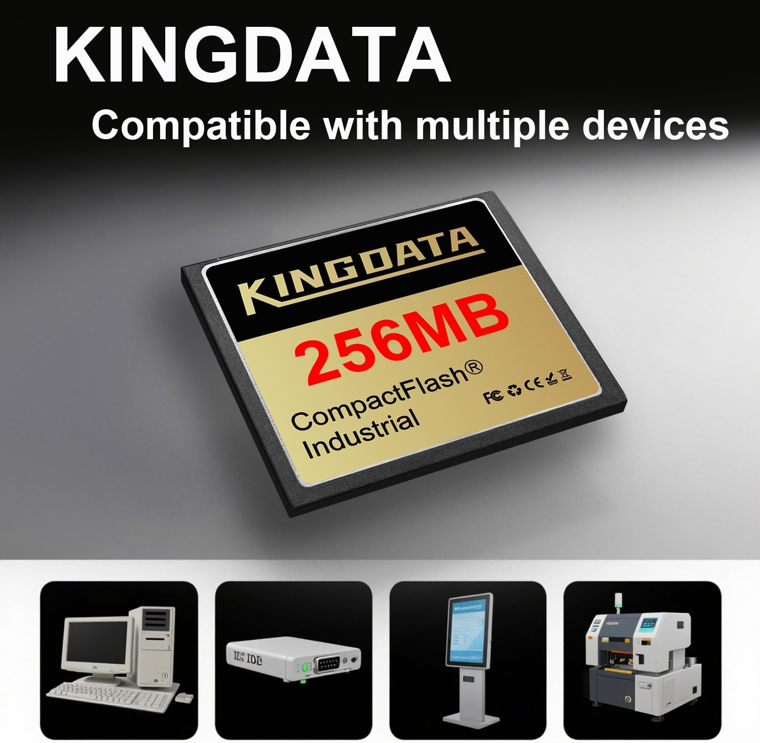 Compact Flash Memory Card Industrial 256MB FAT16 Type I for Industrial Equipment Vintage Digital Cameras image number 4