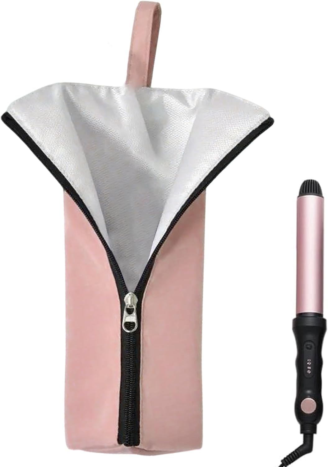 Ceprznvey Curling Iron Bag,Heat Resistant Mat Pouch | Dustproof Waterproof Hair Styling Tool Organizer for Travel Vanity Table RV Salon Hairstylist Makeup Station Home