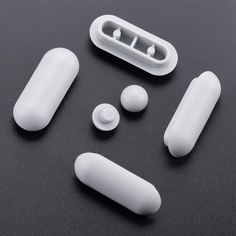 AIMALL 6PCS Toilet Seat Buffers Bumpers, Support Stopper for Toilet Seat,Universal Toilet Seat Buffer Toilet Lid Rubber Bumpers, Replacement Pads Grey Stop Bumper Accessories for Home, Hotel