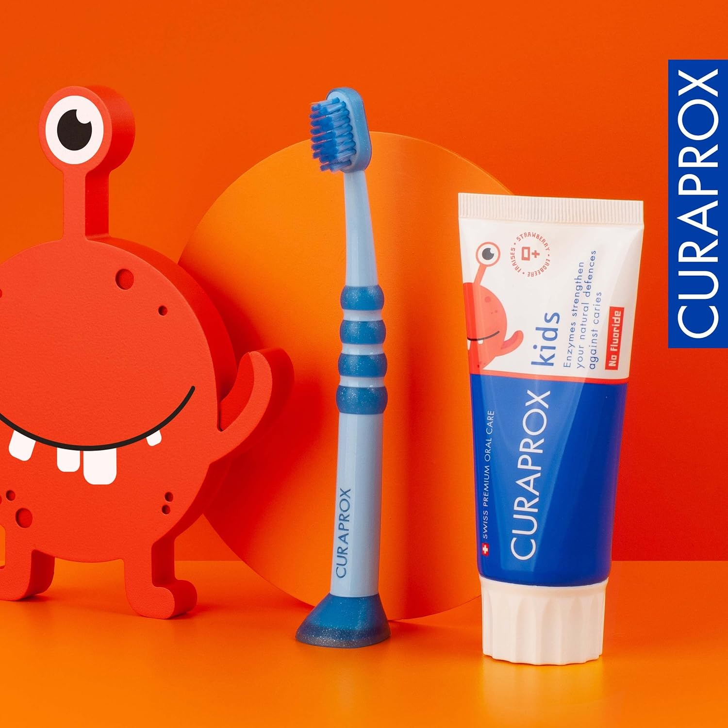 Curaprox Kids Toothpaste, Strawberry Flavor, 0 Ppm, 60Ml image number 1