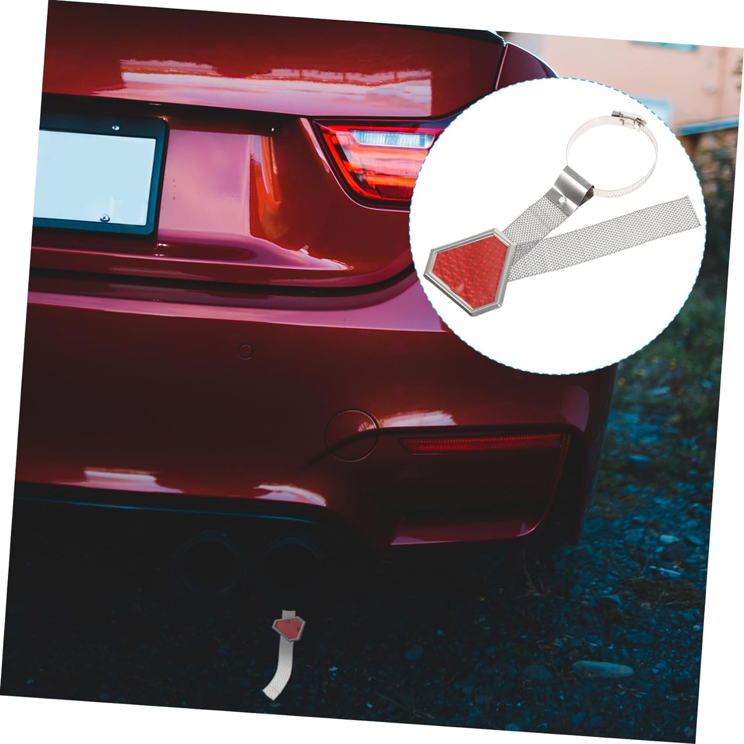 Obuyke Car Static Exhaust Ground Strap Electrostatic Belt for Vehicle Safety Hanging Type Anti-Static Grounding Cable for Autumn Winter image number 1