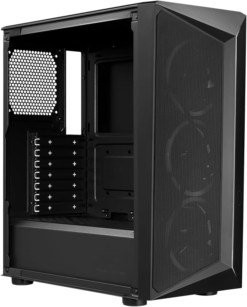 Cooler Master CMP 510 PC Case - Mid-Tower Chassis with ARGB Strip, Mesh Front Intake, 3 X 120Mm ARGB Fans, Tempered Glass Side Panel, Versatile Cooling & Component Support, Breathable PSU Shroud image number 6