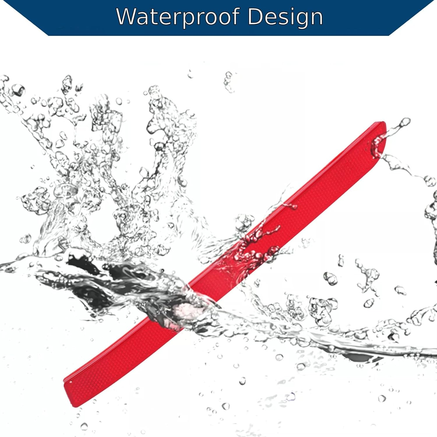 Twowinds Rear Bumper Reflector, Cat Eye Reflector, Red Reflector for Rear Bumper, Left Side Compatible with VW T5 Transporter Multivan Caravelle T6 (2012-2016) 7E0945105A image number 2