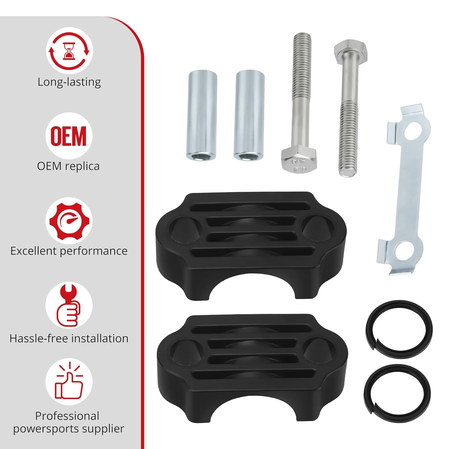 JAVIK Steering Stem Bushing Seal Rebuild Kit Fit for Yamaha YFZ450 Big Bear 400 YFM400 Wolverine 450 Grizzly 550 350 450 700 Raptor 700, OEM# 93112-31800-00 image number 2