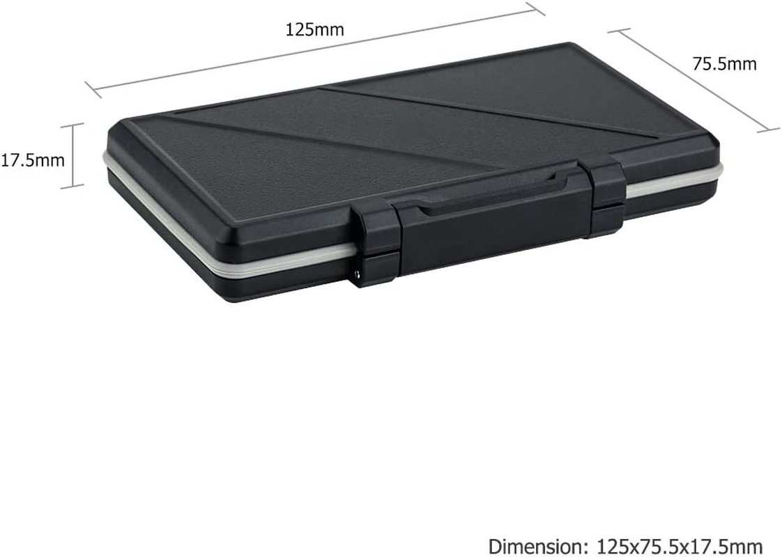 6 Slots XQD Card Holder, Water-Resistant Shockproof, XQD Memory Card Case Protector Storage Box for Nikon Z9 Z8 Z6 III II Z7 II D4 D850 D5 D500 D4S Canon R5C Fujifilm XH2 XH2S GFX 100II - For 6 Xqd image number 4