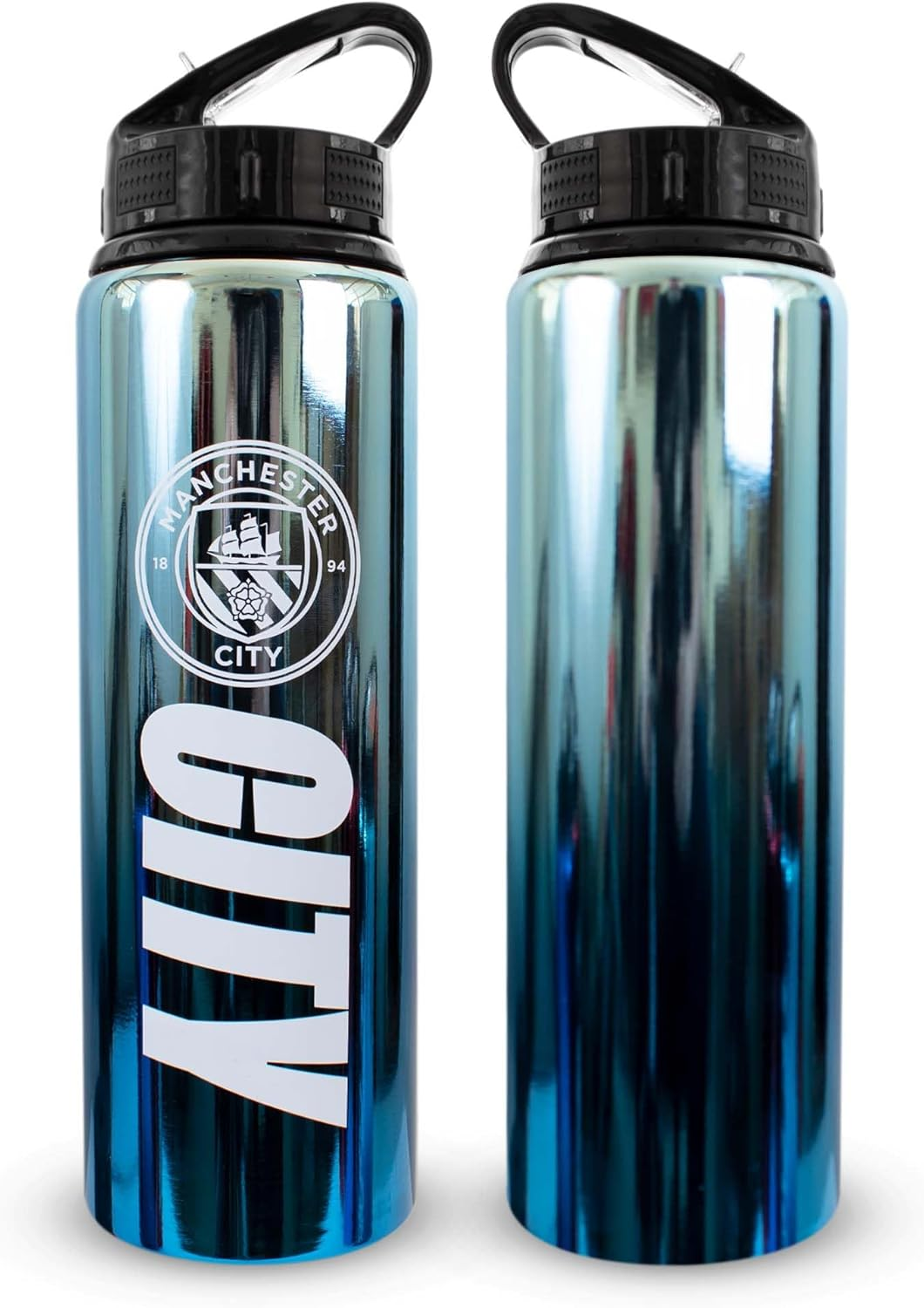 Hy-Pro Officially Licensed F.C 750Ml Aluminium UV Bottle | Integrated Folding Straw, Neochrome Finish, Leakproof, Lightweight image number 2