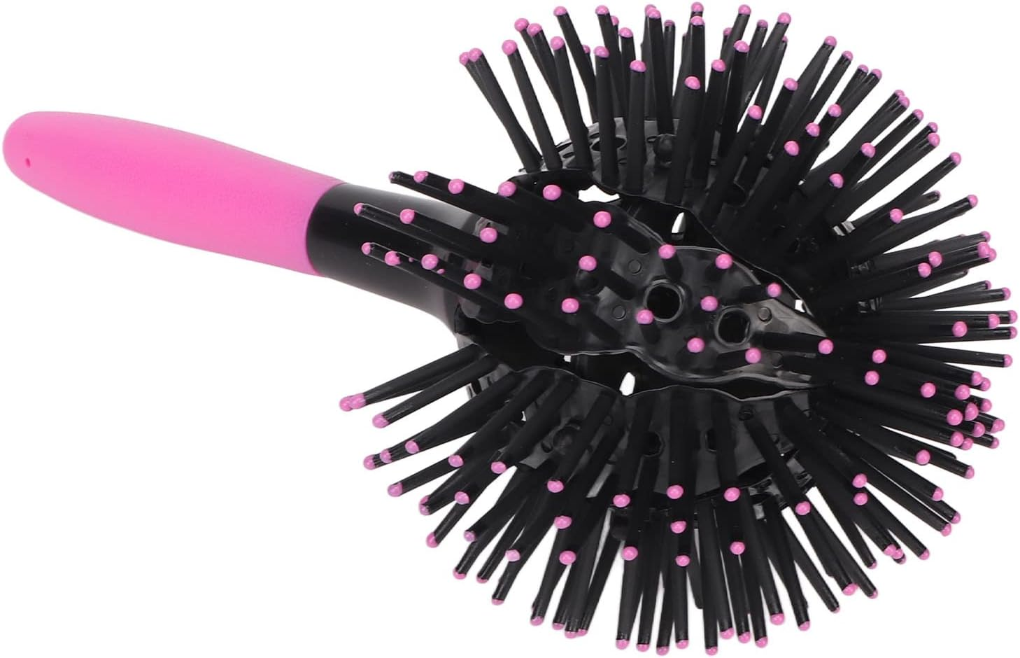 Sorandy 360 Degree round Ball Hair Comb Hollow Out Design 3D Curl Hair Brush, Portable Styling Hairbrush for Care on the Go image number 3
