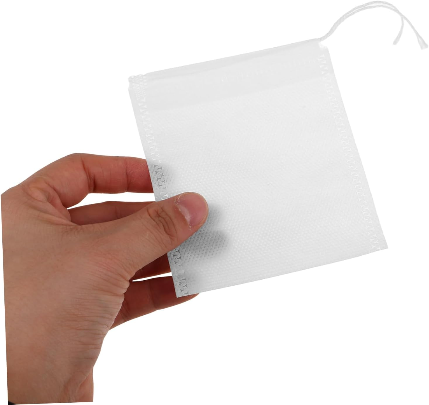 Healeved 100Pcs Reusable Tea Bath Bag Drawstring Infuser Loose Leaf Filter Pouches for Spa Bathing and Cooking image number 2