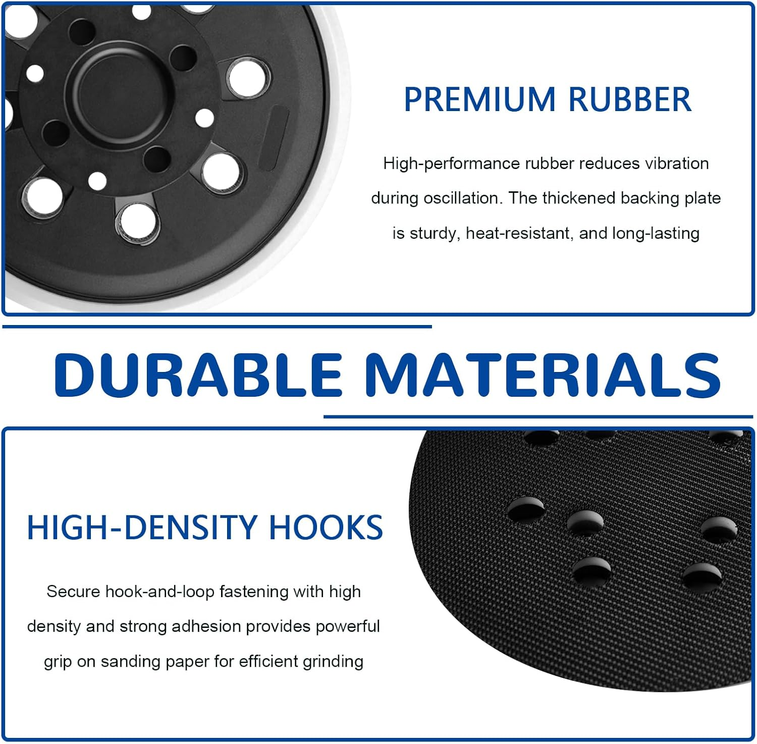 2 X Sanding Discs for Bosch 125 Mm, Sanding Disc 125 Mm 8-Hole with System, Sanding Plate with Hook and Loop Compatible with Bosch PEX 300/400 AE/4000 Ae/Advancedorbit 18 Eccentric Sanding Machine image number 6