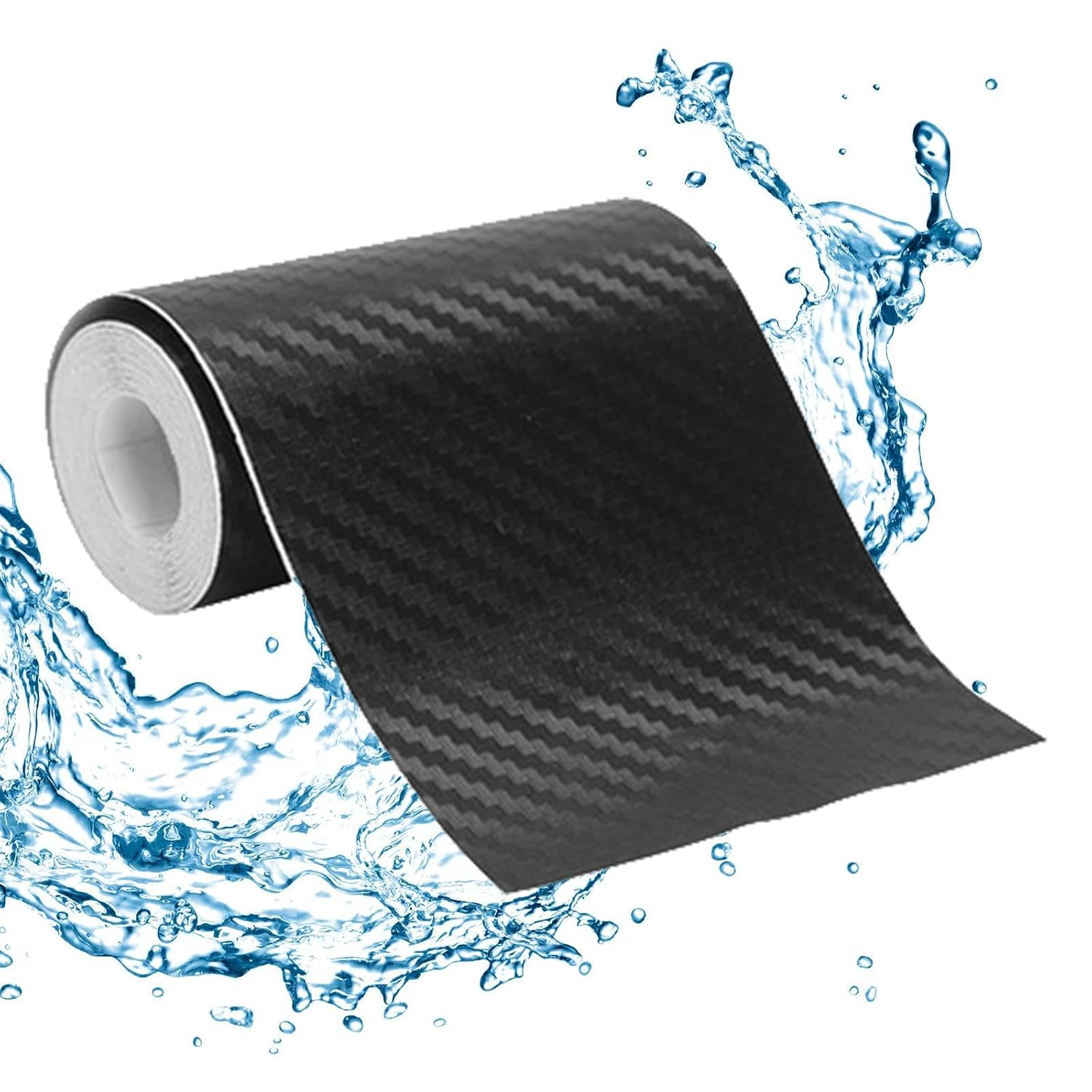 Carbon Fiber Film, Detailing Film Car Tape Wrap Stickers, Adhesive Twill Weave Sheet Sticker, Protection Tape for Trunk Bumper Dashboard Swan-Au image number 2