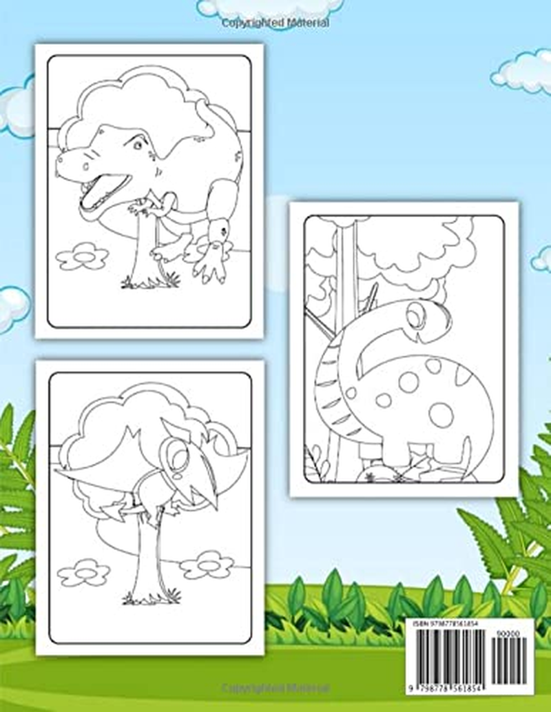 Dinosaur Coloring Book for Kids: for Children 4-8 to Learn Coloring and Explore the World of Dinosaurs. image number 1