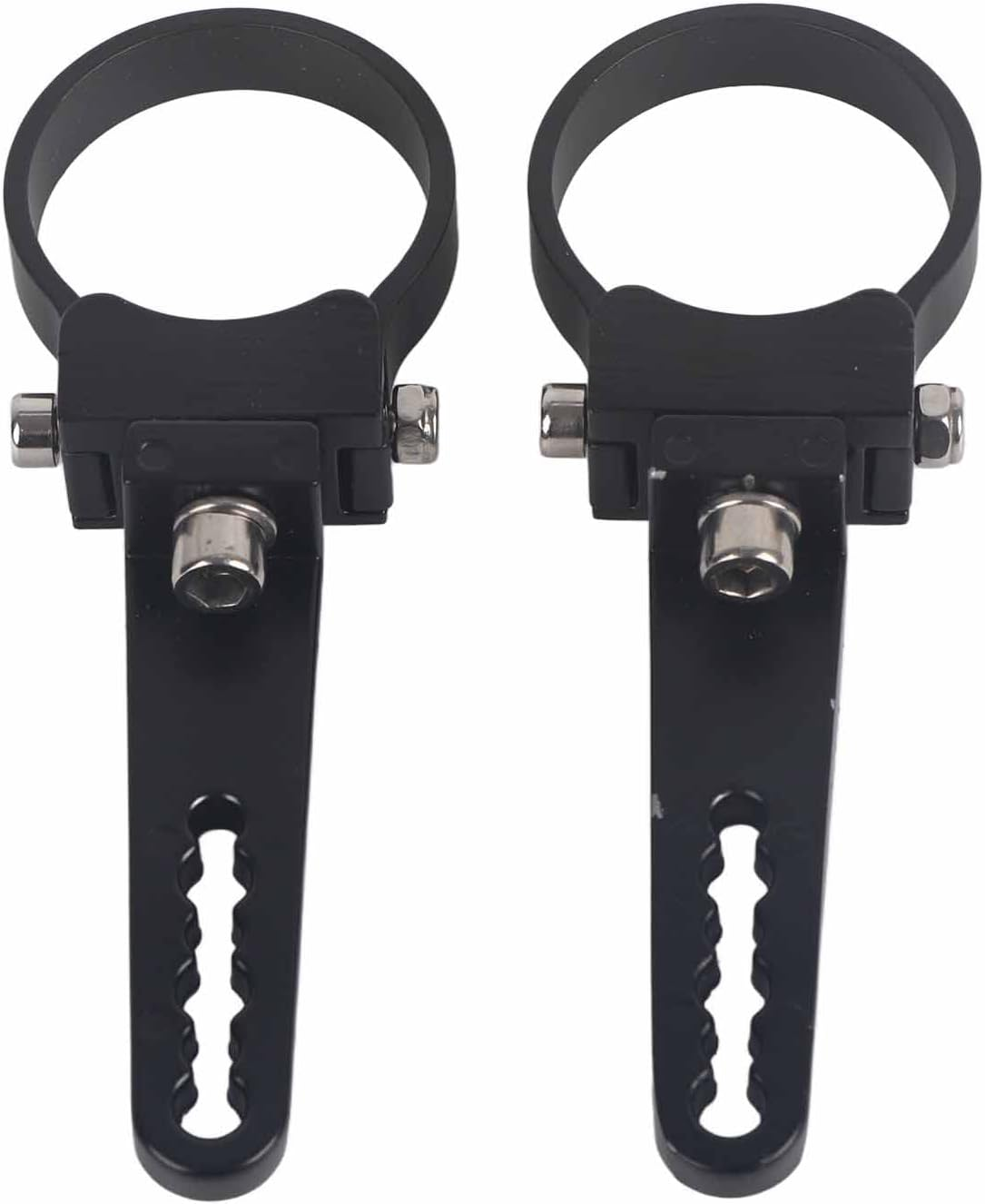 2 Pcs 1"-3" Bull/Roll Bar Mount Bracket Clamps Holder Aluminum Alloy Black Style LED Car Truck off Road Work Light with 2 L Shaped Wrench & 2 Sponge Pads (2In) image number 6