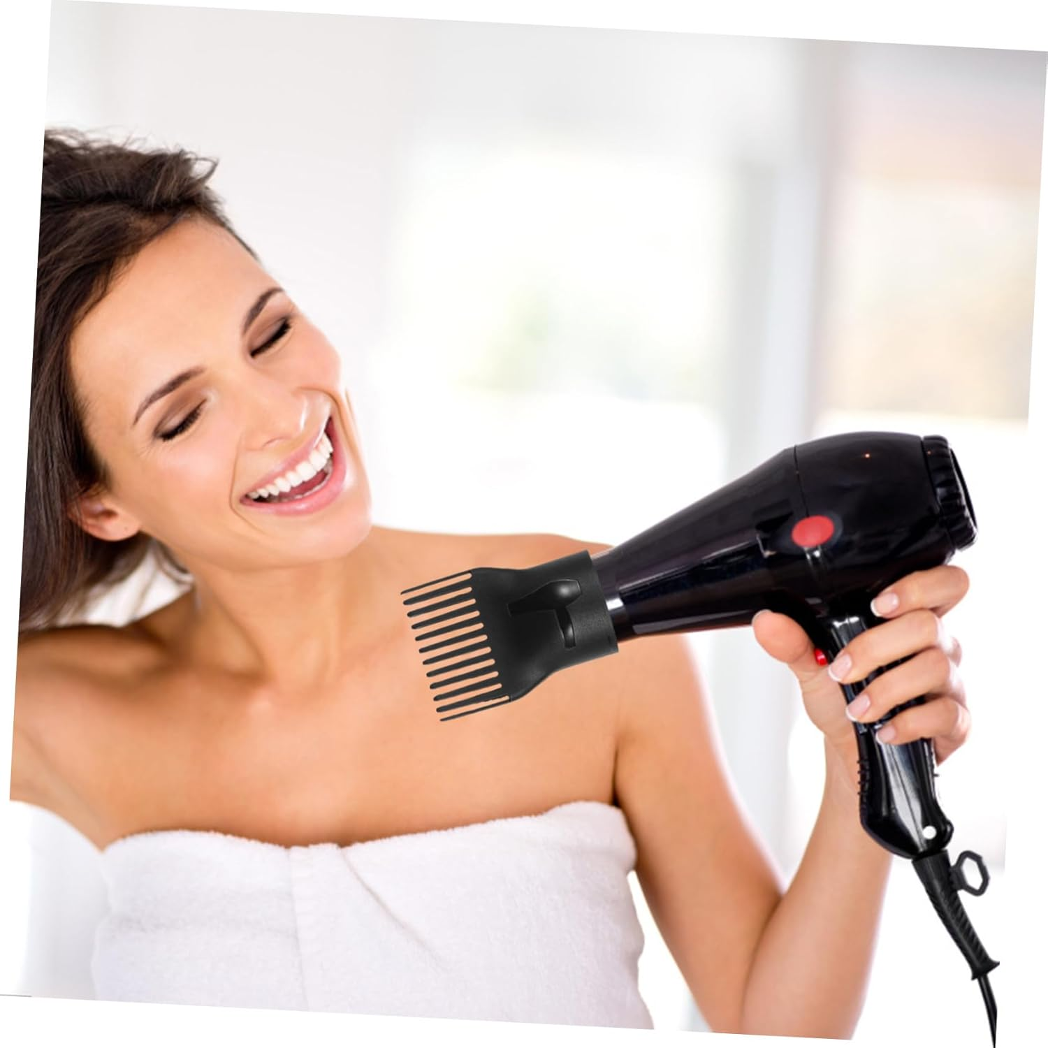 HEALEEP 2Pcs Hair Dryer Attachment Diffuser Narrow Concentrator Nozzle for Even Heat Distribution Versatile Styling Tool for All Hair Types image number 6