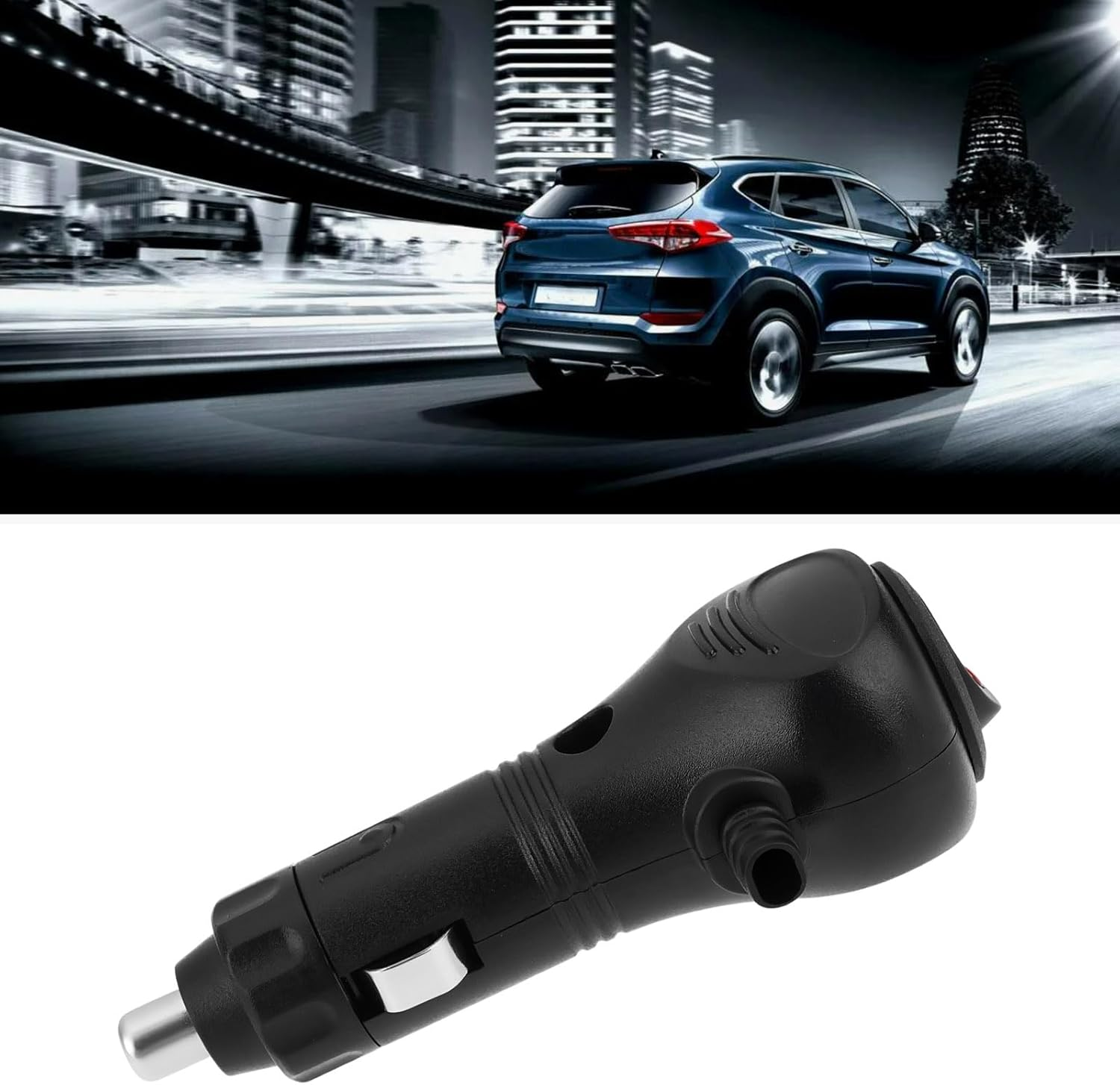 2Pcs DC 12V/24V Car Cigarette Lighter Switch Power Socket with LED Indicator with 5A Fuse image number 4