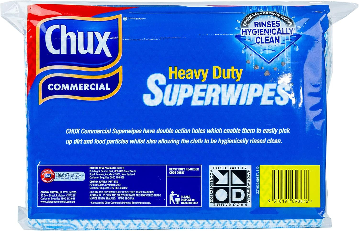 Chux Heavy Duty Superwipes, Highly Absorbent, Reusable and Washable Large Wipes, 20 Count image number 1