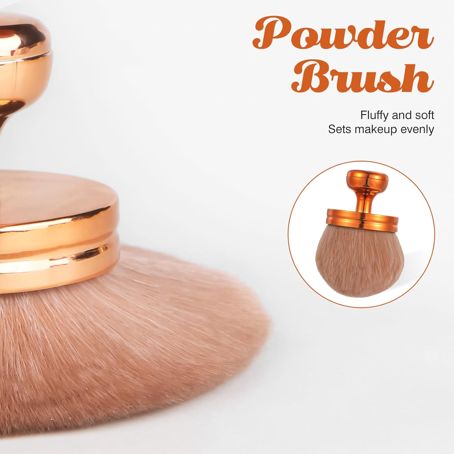 Make up Brush, Beautiful Powder Brush, Large, Body Brush, Powder Brush, Large Makeup Brush for Blush, Body Bronzer Brush, Bronze Blend Powder Brush, Extra Concealer Sun Protection Applicator, Body image number 1