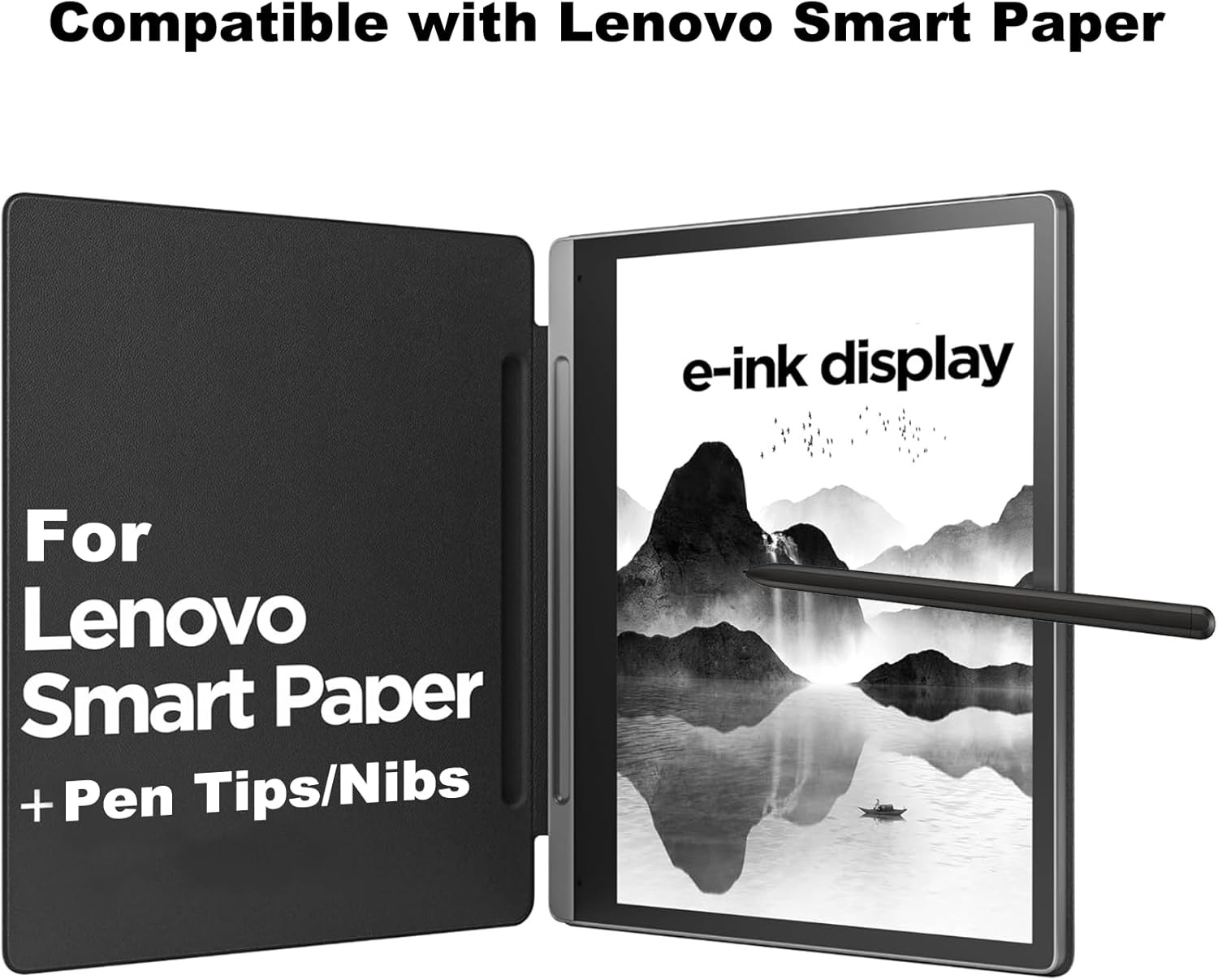 Dakexiong Stylus Pen for Lenovo Smart Paper Pen for Lenovo Smart Paper, No Charing Needed, Instant Handwriting to Text, Drawing and Writing Pencil with Free Pen Tips/Nips, Black image number 2