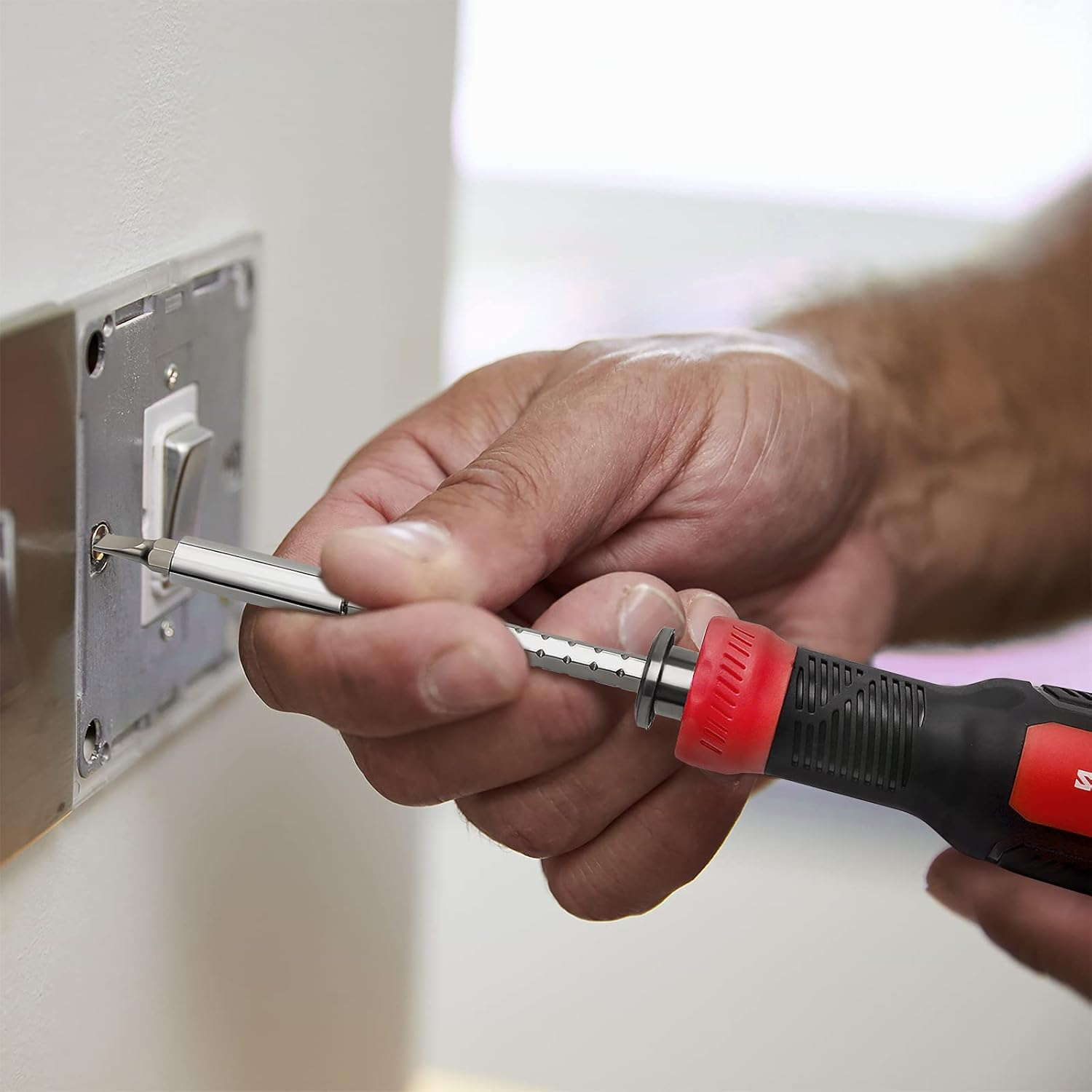 SHARDEN Multi Screwdriver 13-In-1 Screw Driver Adjustable Screwdriver Set Multitool All in One with Torx Security, Flat Head, Phillips, Hex, Square and 1/4 Nut Driver image number 4