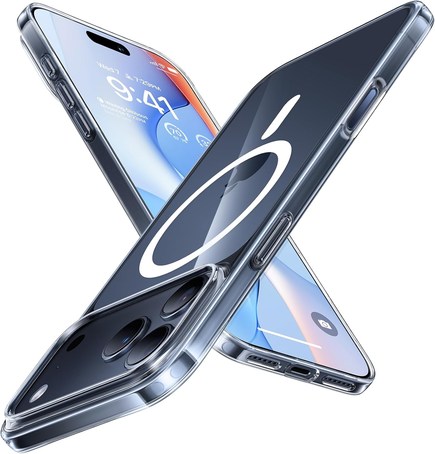 TORRAS Magnetic Slim-Fit for Iphone 17 Pro Max Case 6.9, Ultra-Thin 17 Pro Max Phone Clear Case Compatible with Magsafe, Light Anti-Scratch Matte Hard PC Bayer 6.9 Inch Originfit, Clear