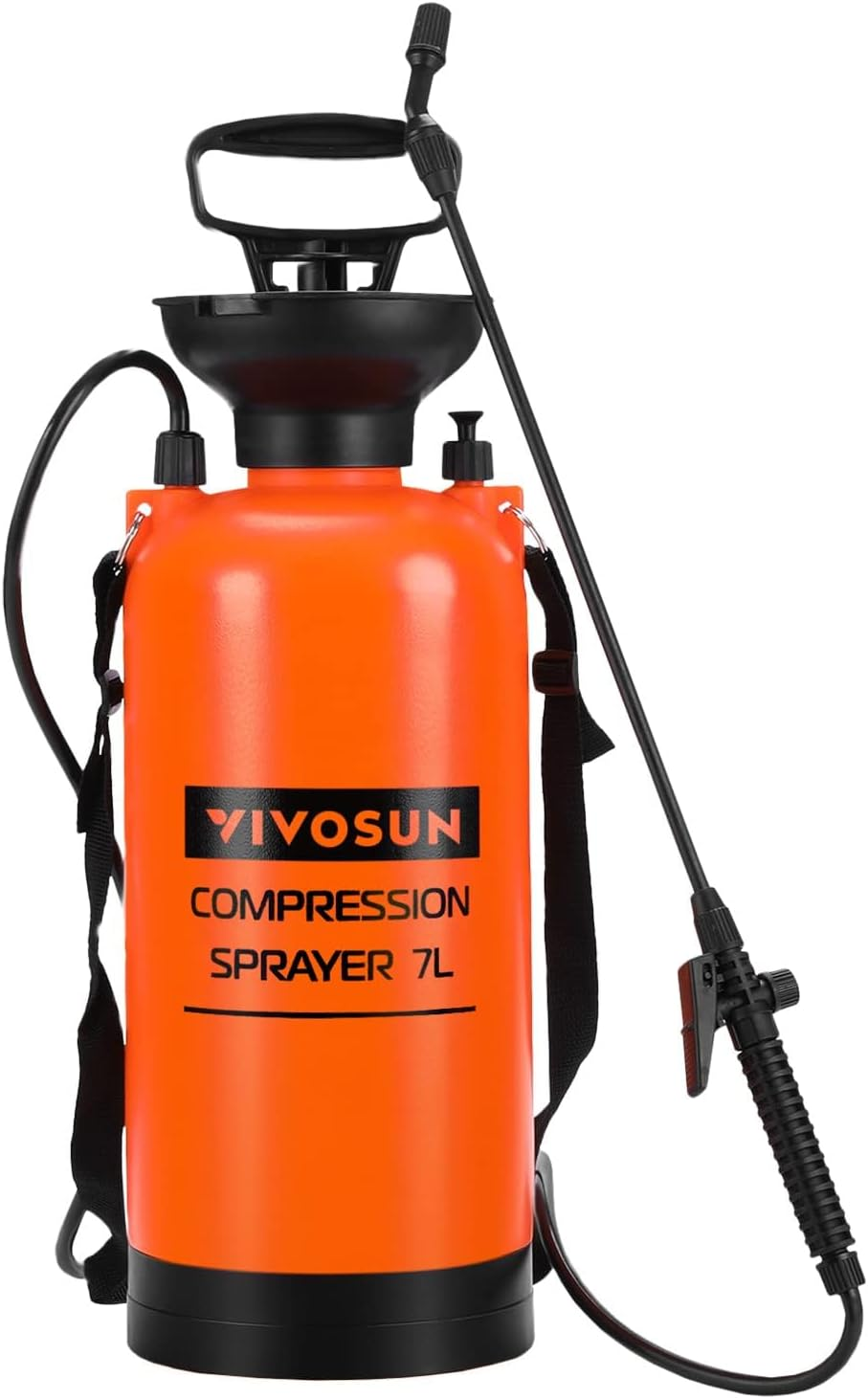 VIVOSUN 1.85-Gallon Pump Pressure Sprayer, Pressurized Lawn & Garden Water Spray Bottle with Adjustable Shoulder Strap, for Spraying Plants, Garden Watering and Household Cleaning image number 2