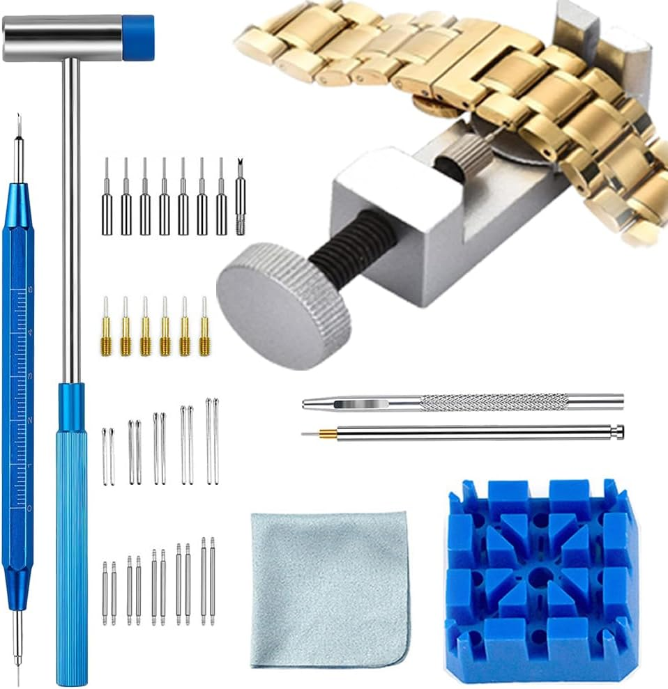 Vekol Watch Link Removal Tool 41PCS Watch Band Tool Kit, Professional Watch Repair Strap Remover Pin Adjustment Band Replacement Bracelet Resize Tools image number 1