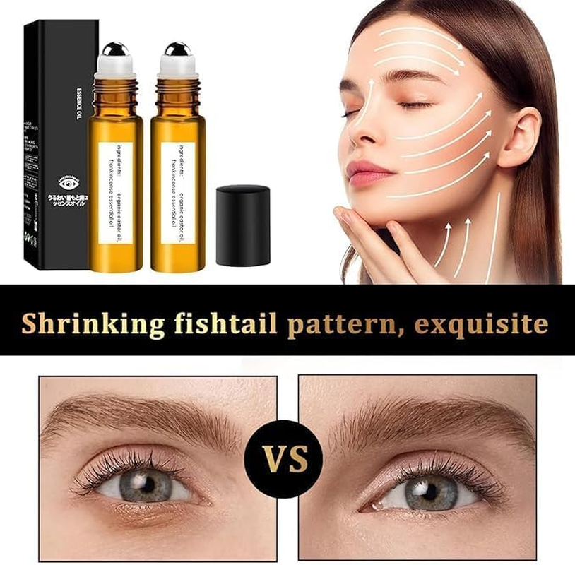 EASYNICE Eraser Roller Ball Essential Oil Eraser Rollerball Castor Oil and Frankincense for Eyes,Time Eraser Oil, Time Eraser Rollerball Organic Castor, Castor Oil and Frankincense Eye Roller image number 3