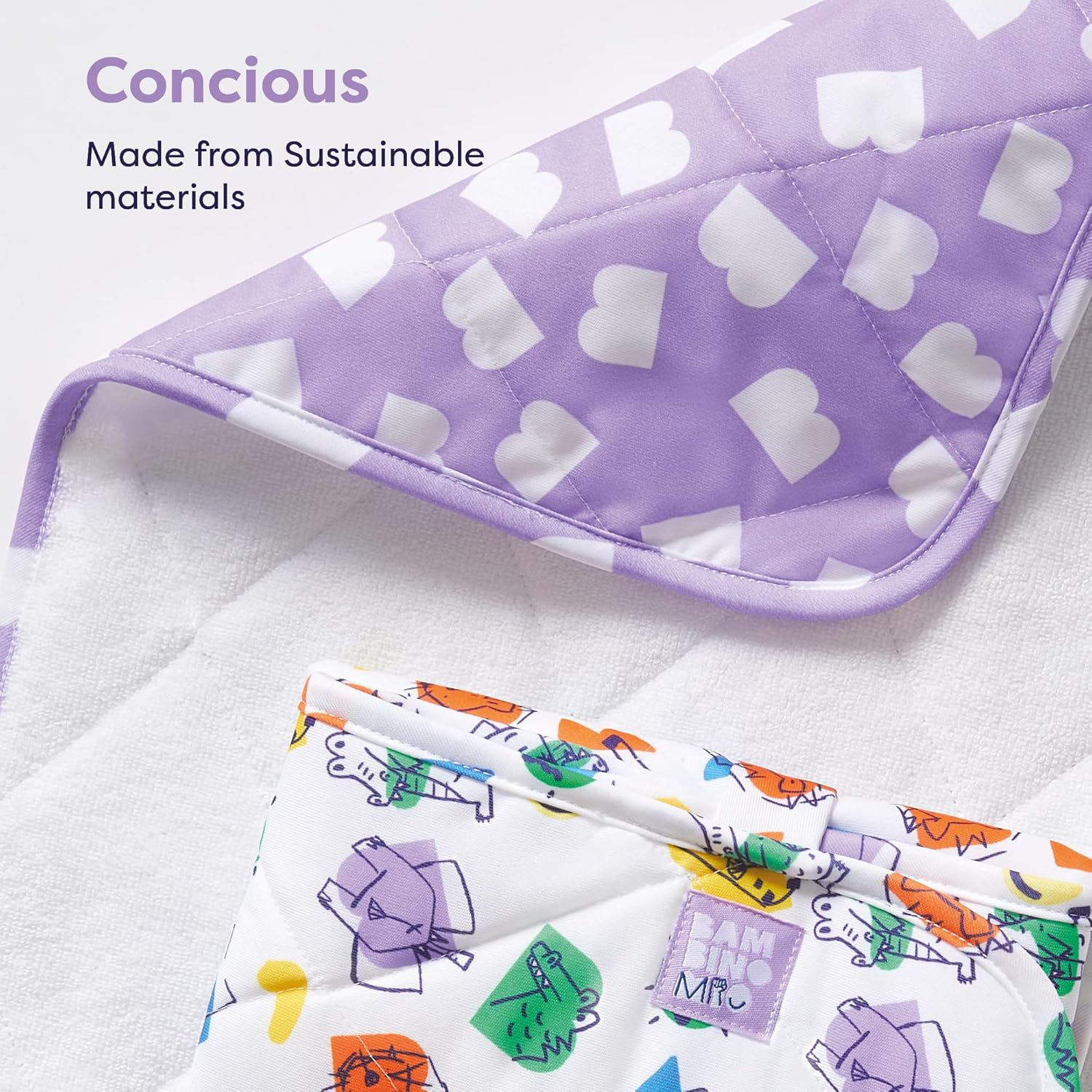 Bambino Mio, on the Move Changing Mat - Lightweight, Foldable and Portable Nappy Changing Mat, Bold image number 1