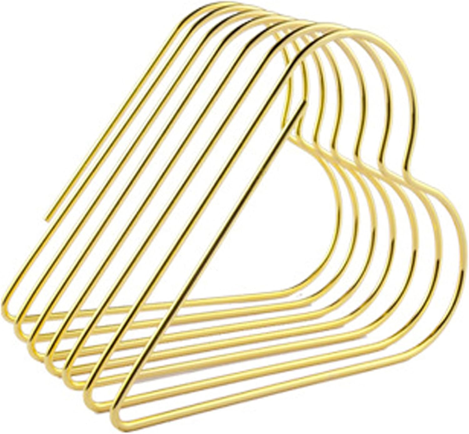 FEIQIAO Adjustable Telescopic Triangle Record Shelf Bookshelf, Wire Folder Organizer Sorter, Decorative Desktop Book Organizer Magazine Rack (Gold, 7 Grid)