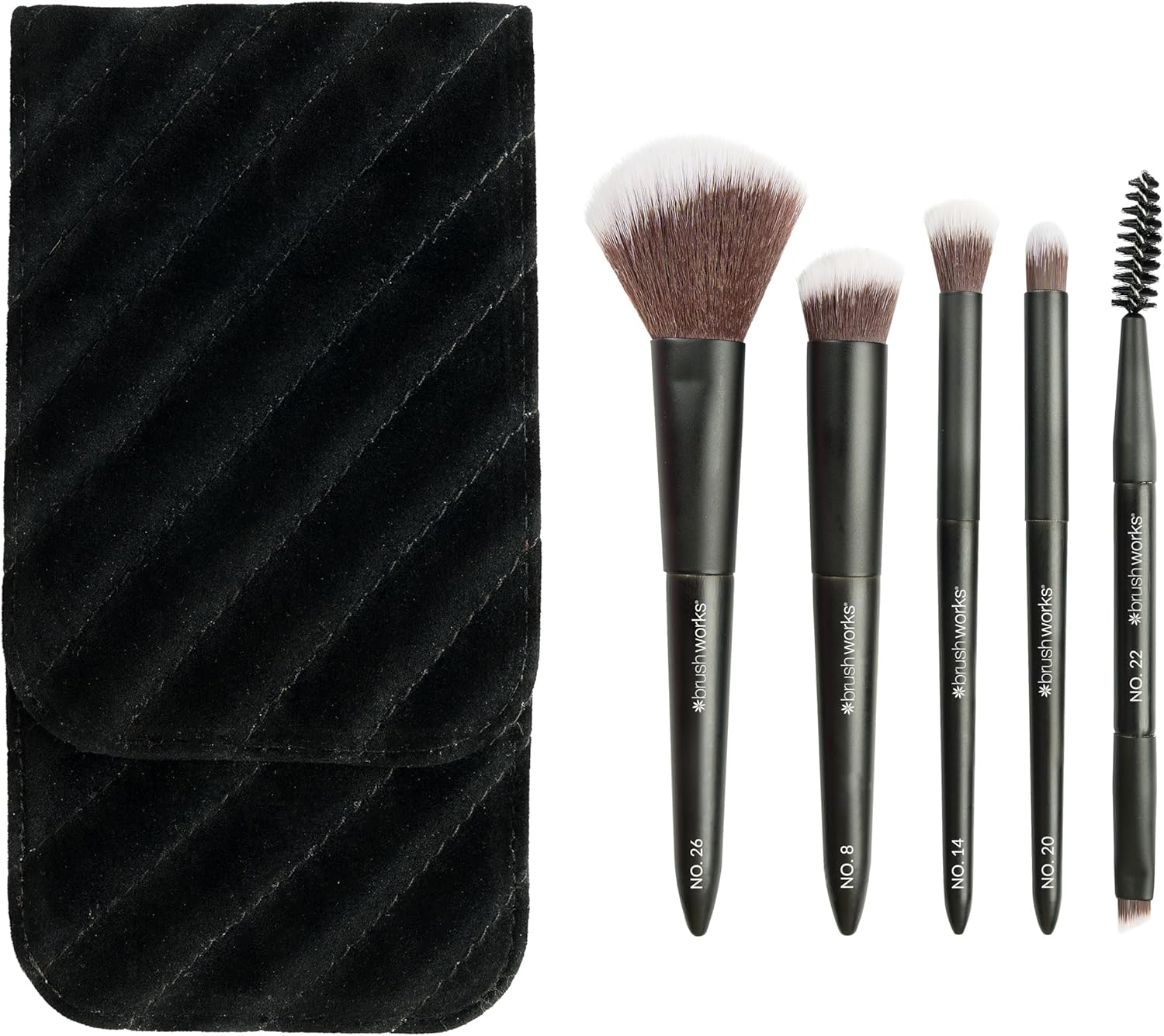 Brushworks Mini Travel Face & Eye Brush Set image number 2