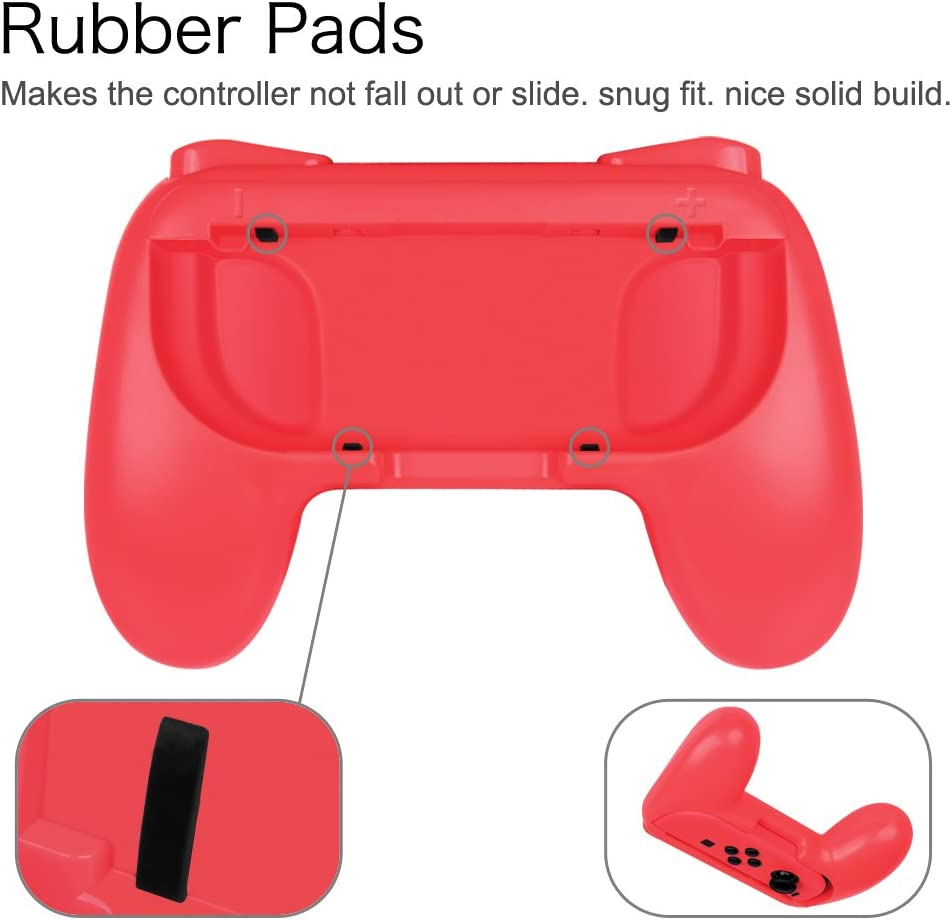 Fintie Grip for Nintendo Switch Joy-Con, [Ergonomic Design] Wear-Resistant Comfort Game Controller Handle Kit for Nintendo Switch Joy Con (2-Pack) image number 3