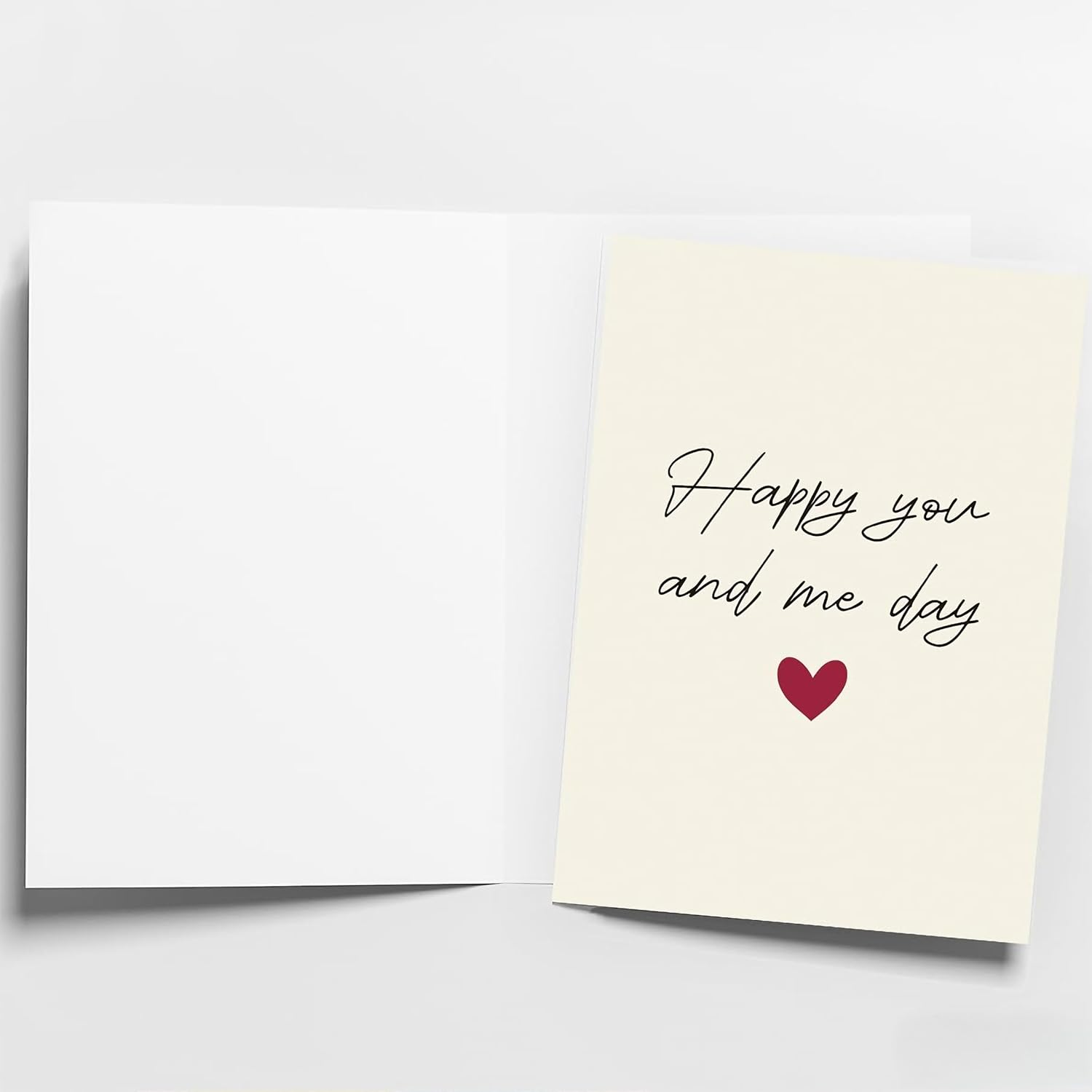 Elegant Anniversary Card for Couple - Romantic Card for Husband, Wife, Boyfriend & Girlfriend with Envelope | Wedding & Valentine'S Day Card | 12X18 Cm Premium Cardstock (Partners D) - 2-Set Wildflower Thank You Cards image number 2