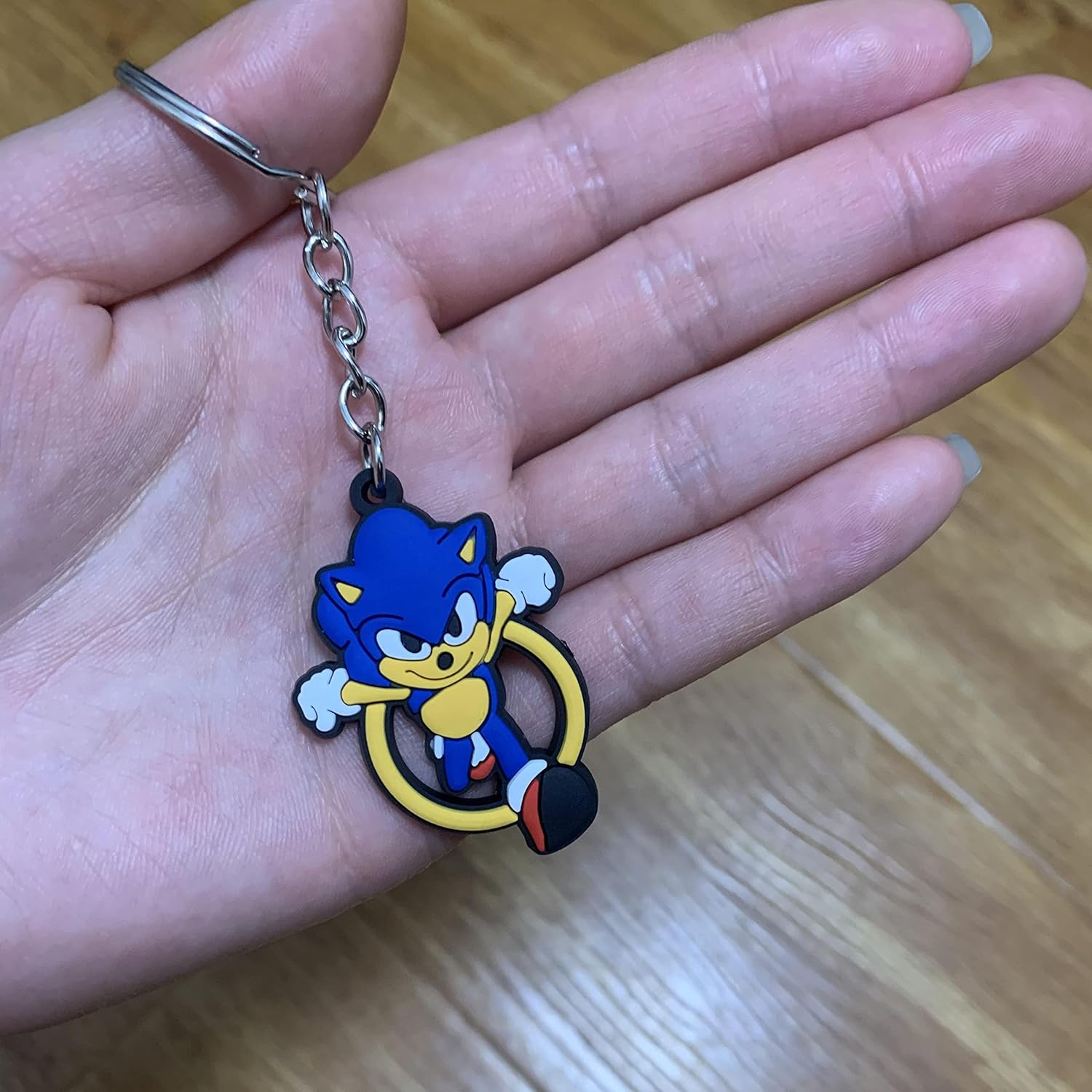 AII Lover 3Pcs Anime Hedgehog Backpack with Pencil Case,16In 3D Printed Cartoon Game Backpack Laptop Backpack (B) image number 4