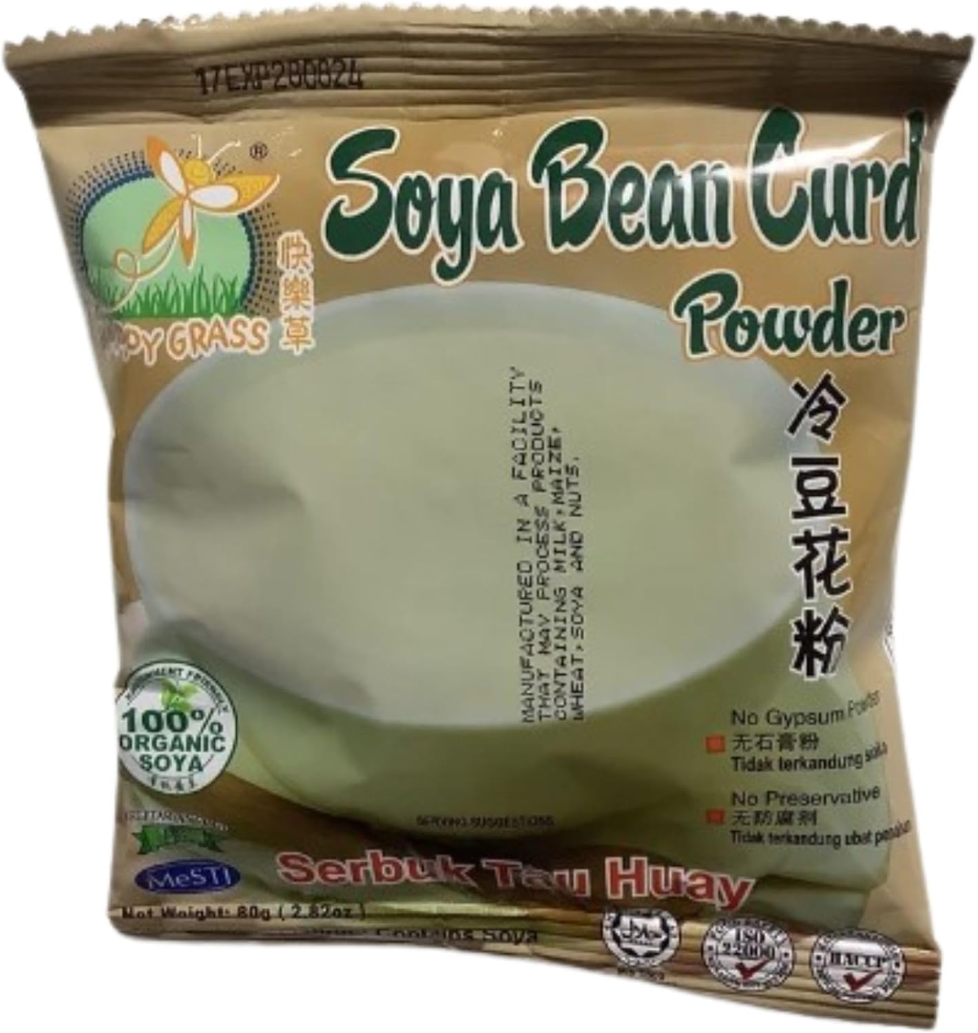 Happy Grass Soya Bean Curd Powder 80 G image number 2